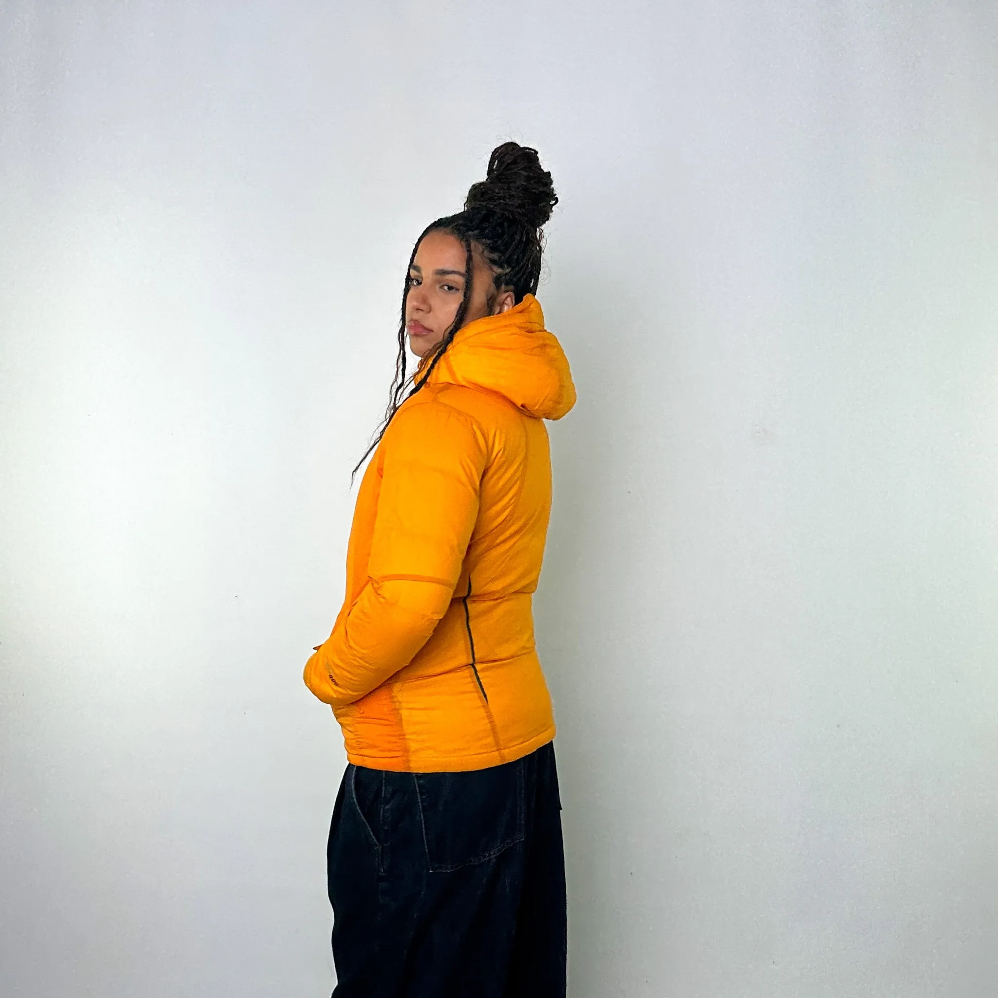 Orange y2ks Mont Bell EX 800 Puffer Jacket Coat (S)