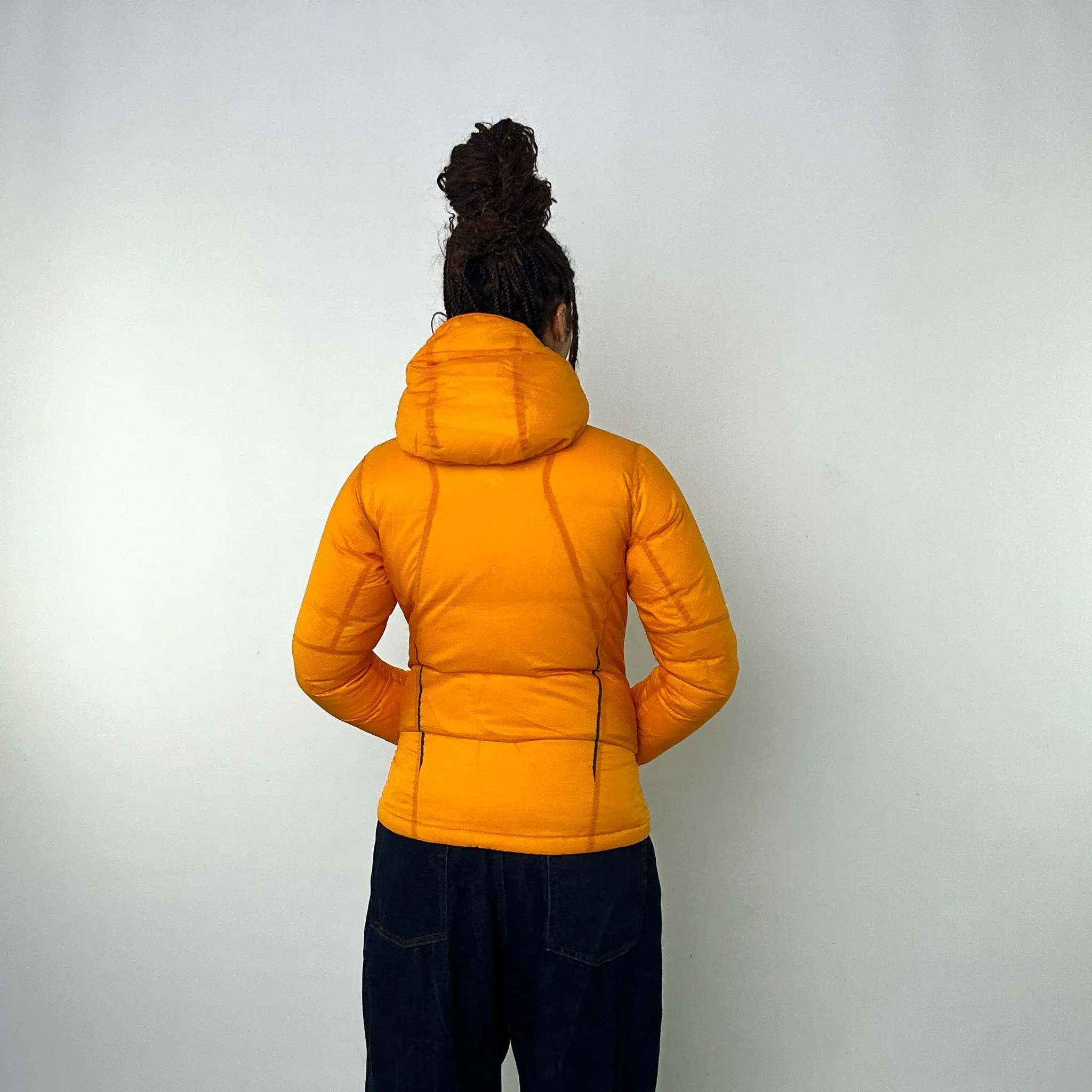 Orange y2ks Mont Bell EX 800 Puffer Jacket Coat (S)