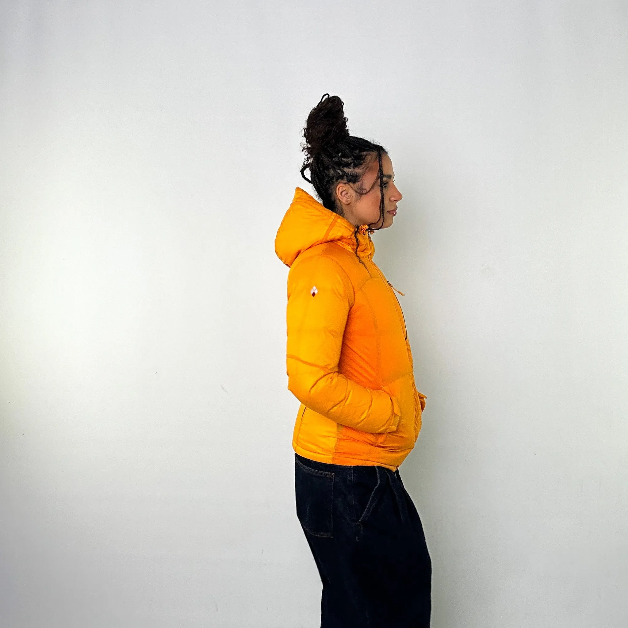 Orange y2ks Mont Bell EX 800 Puffer Jacket Coat (XS)