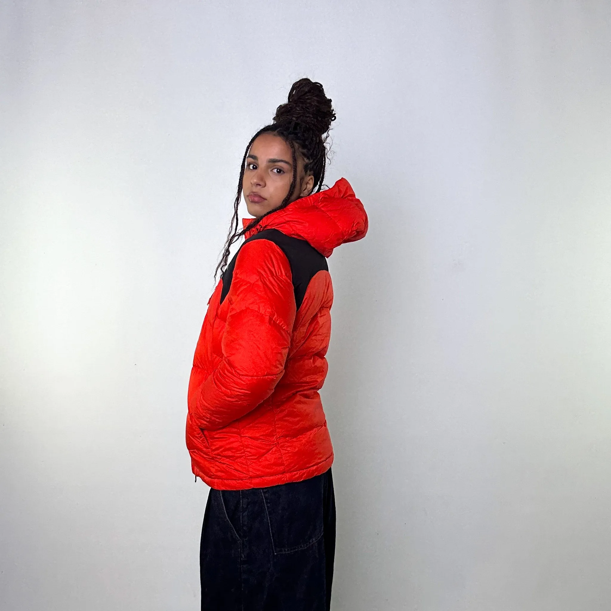 Orange y2ks Mont Bell Puffer Jacket Coat (M)