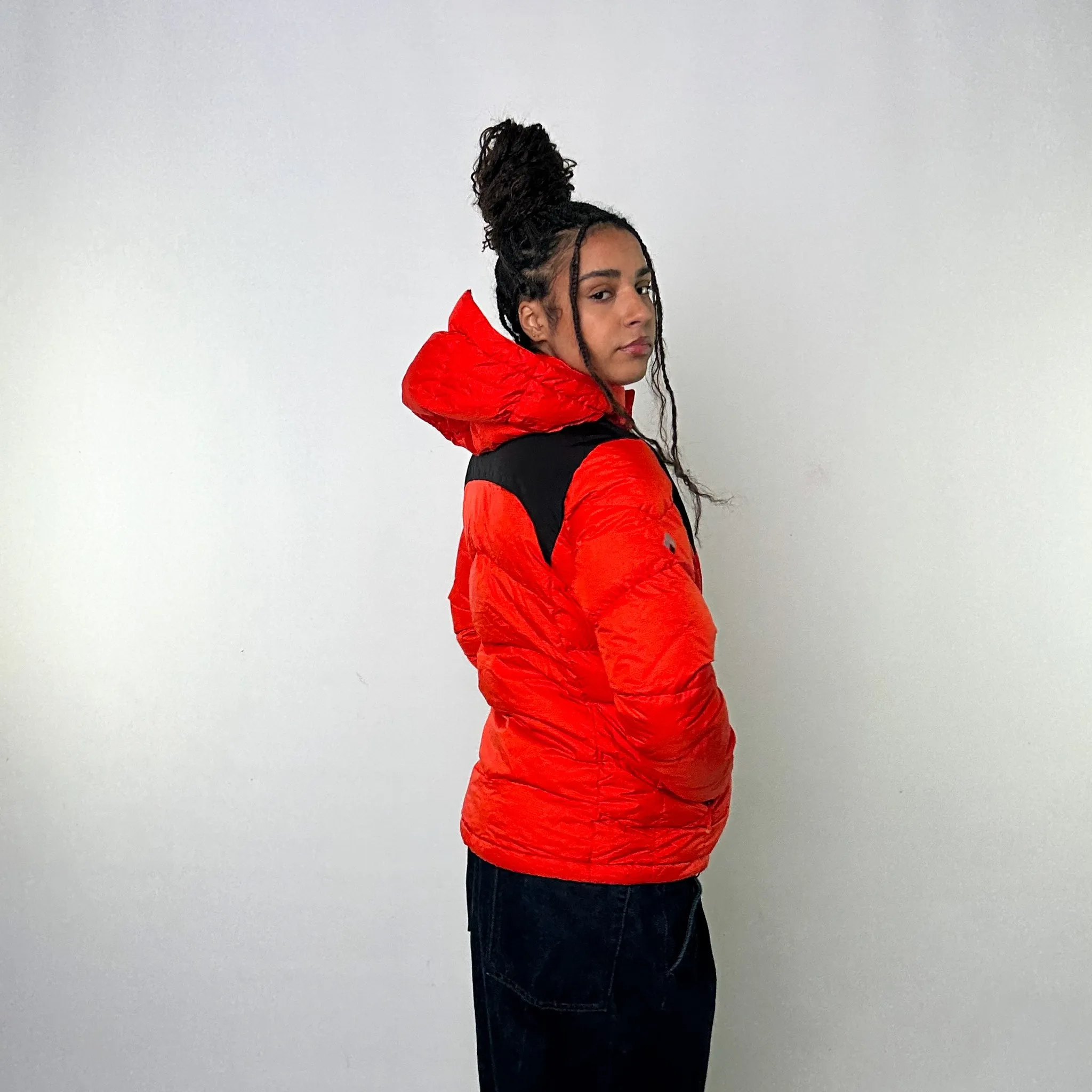 Orange y2ks Mont Bell Puffer Jacket Coat (M)