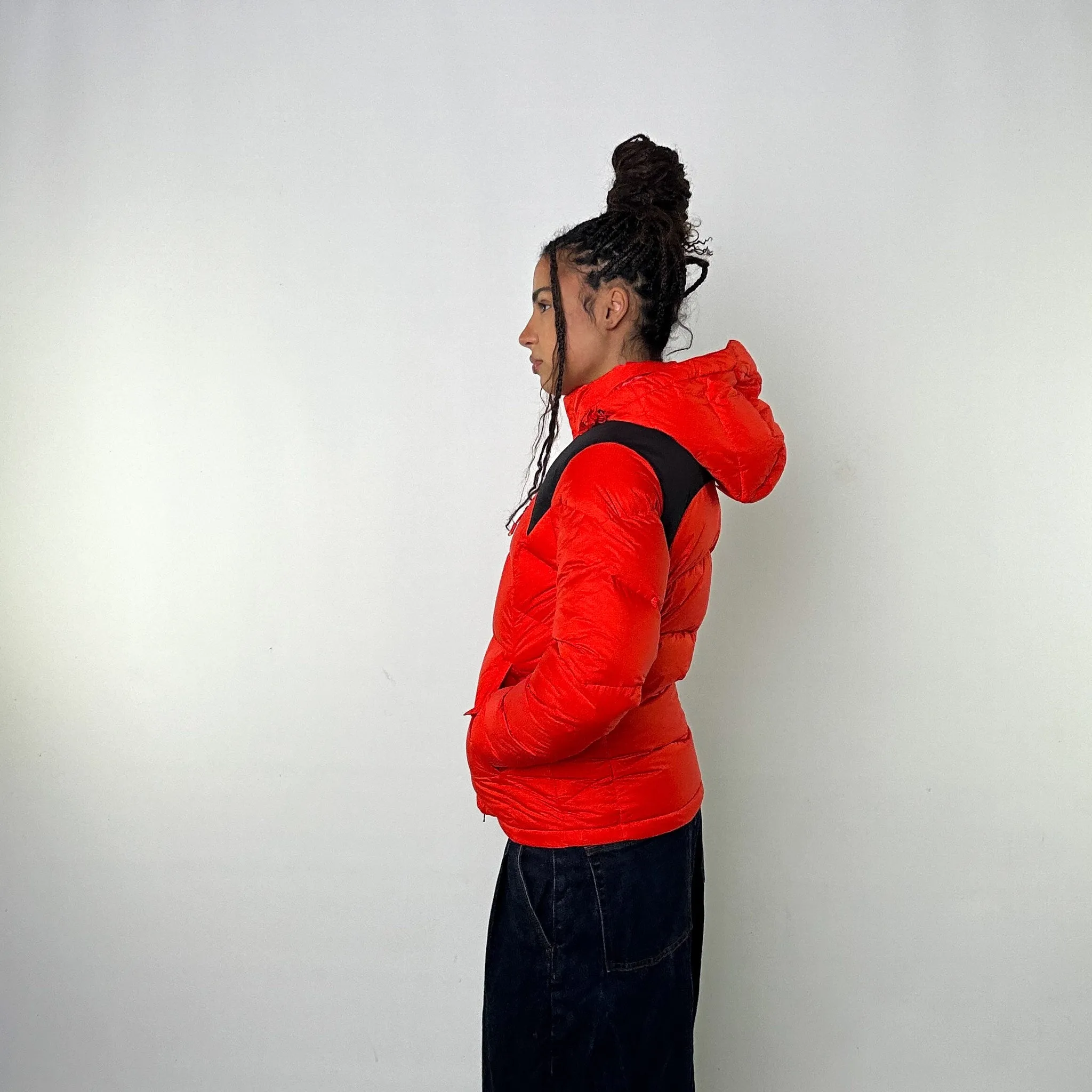 Orange y2ks Mont Bell  Puffer Jacket Coat (S)