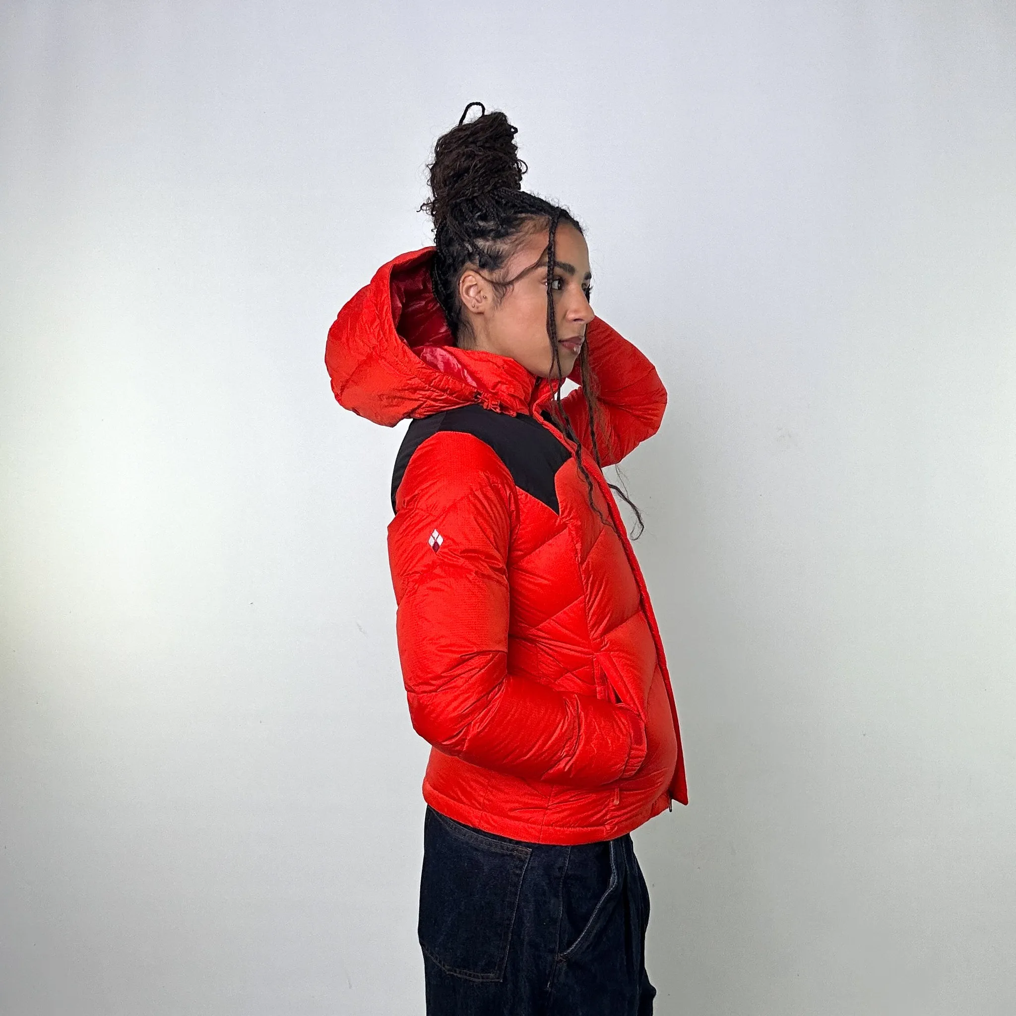 Orange y2ks Mont Bell  Puffer Jacket Coat (S)