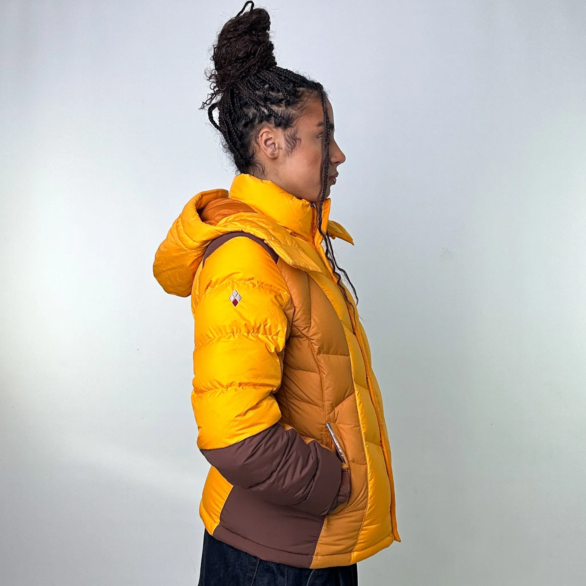 Orange y2ks The North Face Puffer Jacket Coat (L)