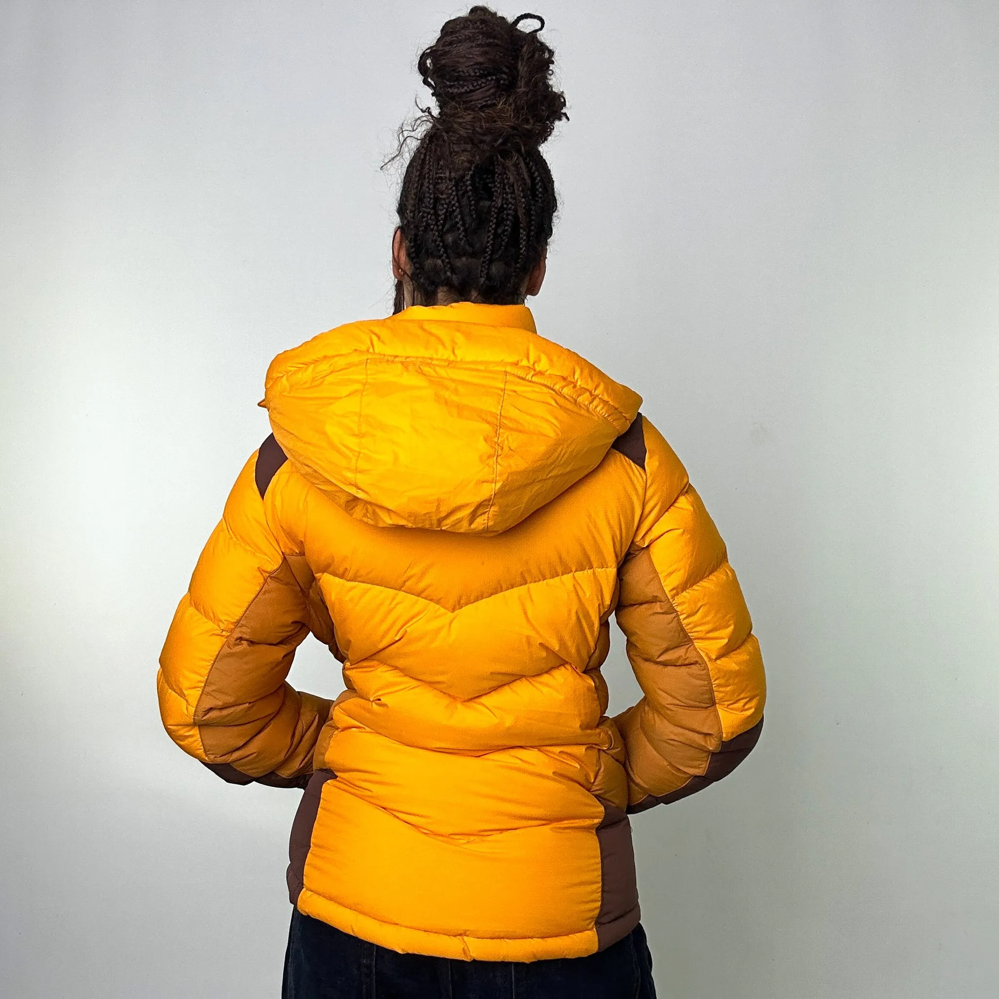 Orange y2ks The North Face Puffer Jacket Coat (L)