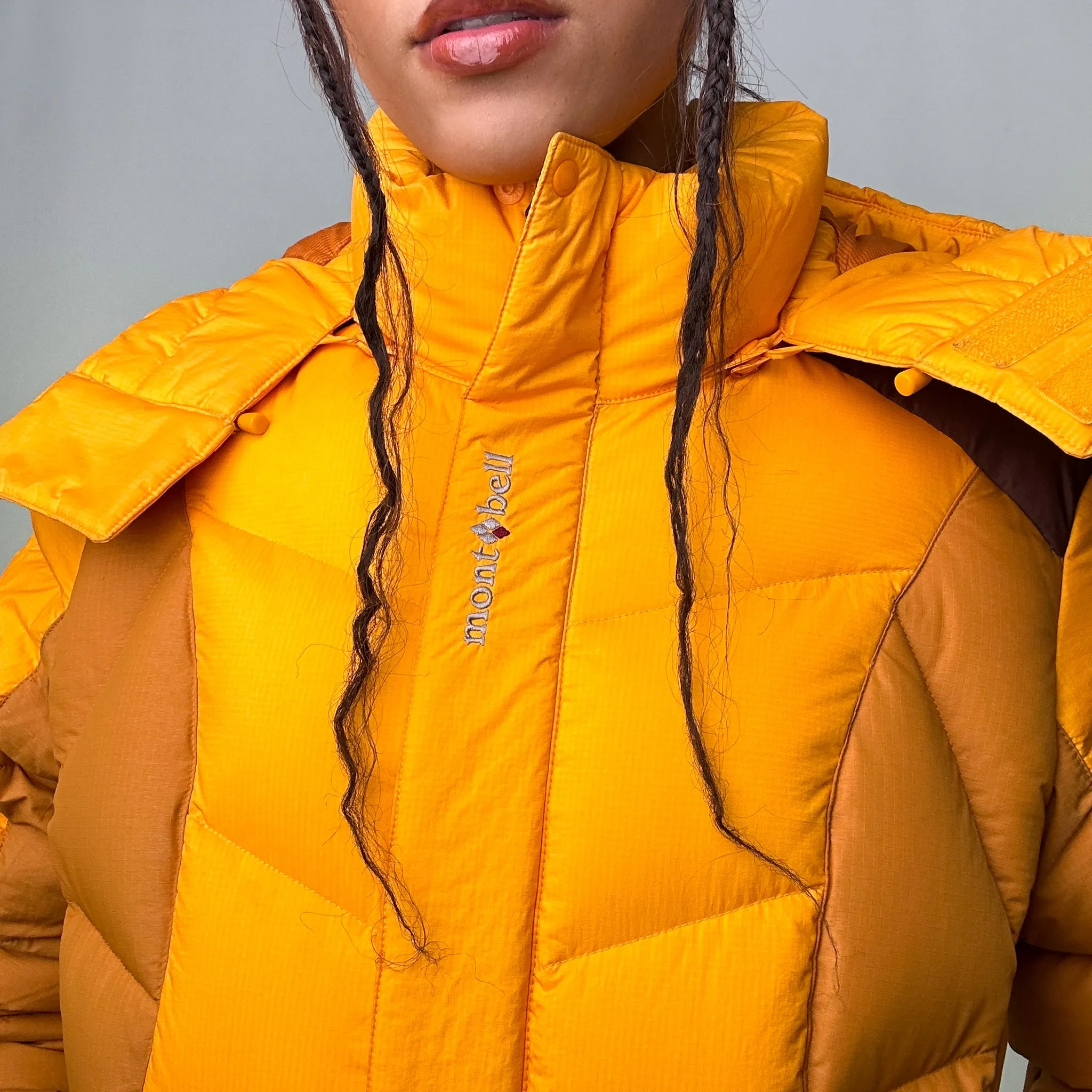 Orange y2ks The North Face Puffer Jacket Coat (L)