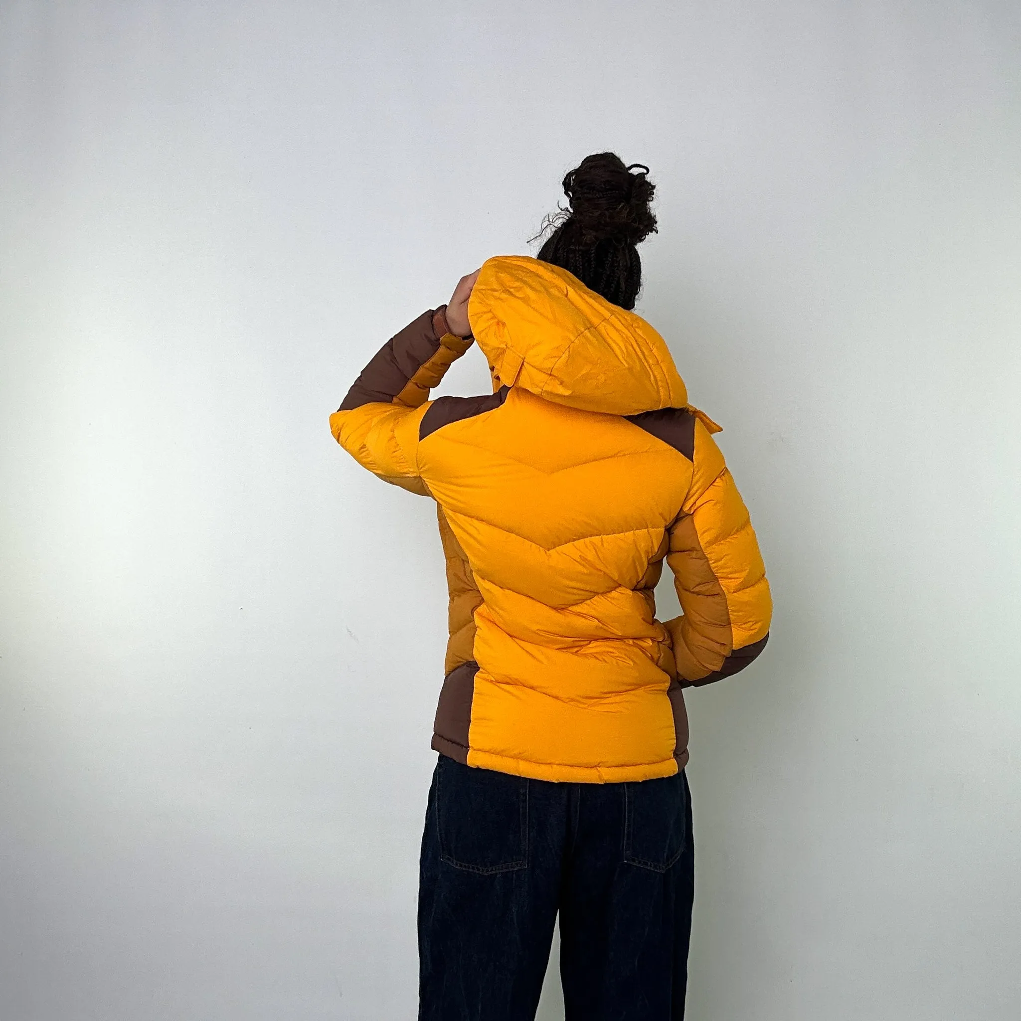 Orange y2ks The North Face Puffer Jacket Coat (L)