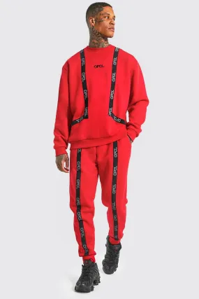 Oversized Ofcl Tape Sweater Tracksuit