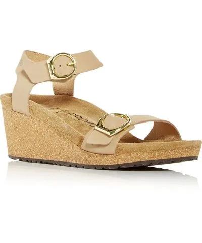 Papillio Soley Ring Womens Nubuck Ankle Strap Wedge Sandals