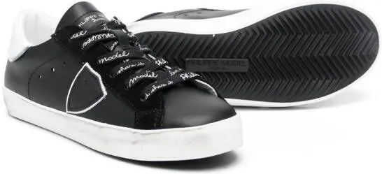 Philippe Model Kids Paris low-top sneakers Black