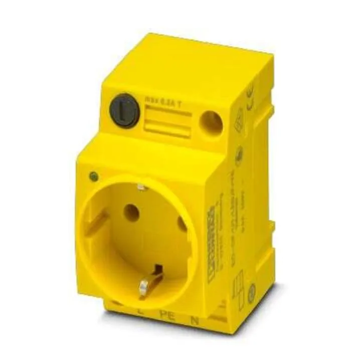 Phoenix Contact Yellow 1 Gang Plug Socket, 16A, Indoor Use
