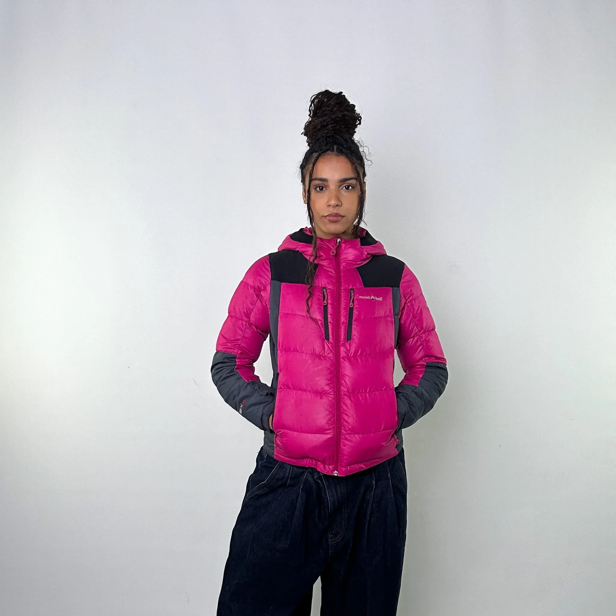 Pink y2ks Mont Bell EX 800 Puffer Jacket Coat (S)