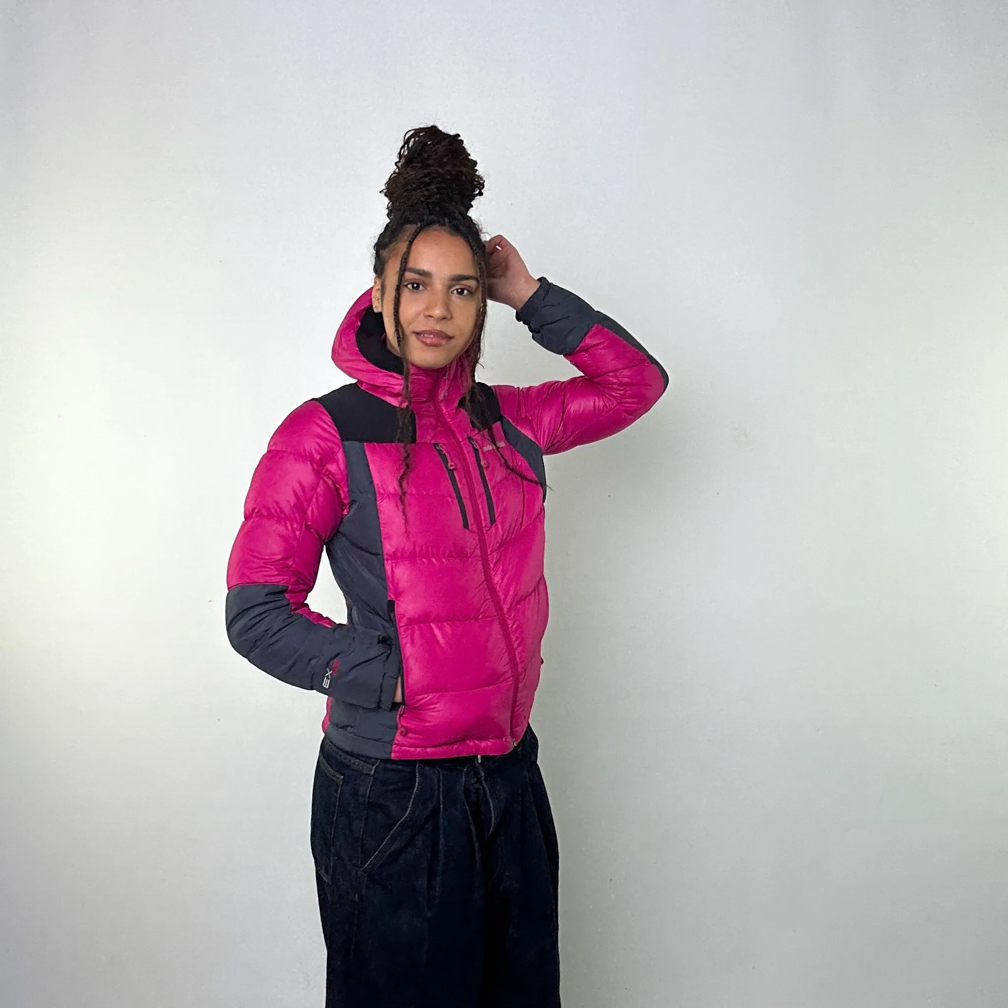 Pink y2ks Mont Bell EX 800 Puffer Jacket Coat (S)