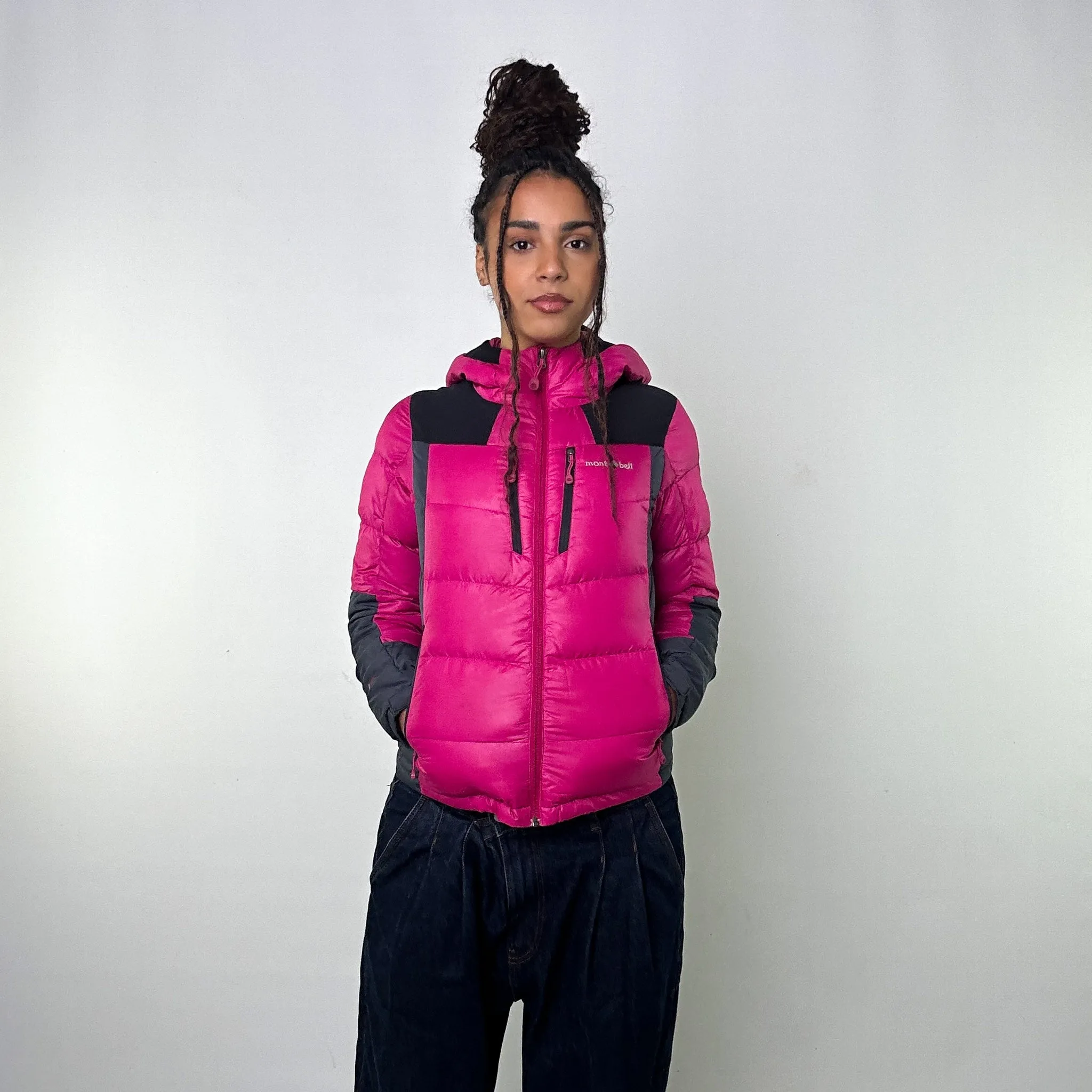 Pink y2ks Mont Bell EX 800 Puffer Jacket Coat (S)