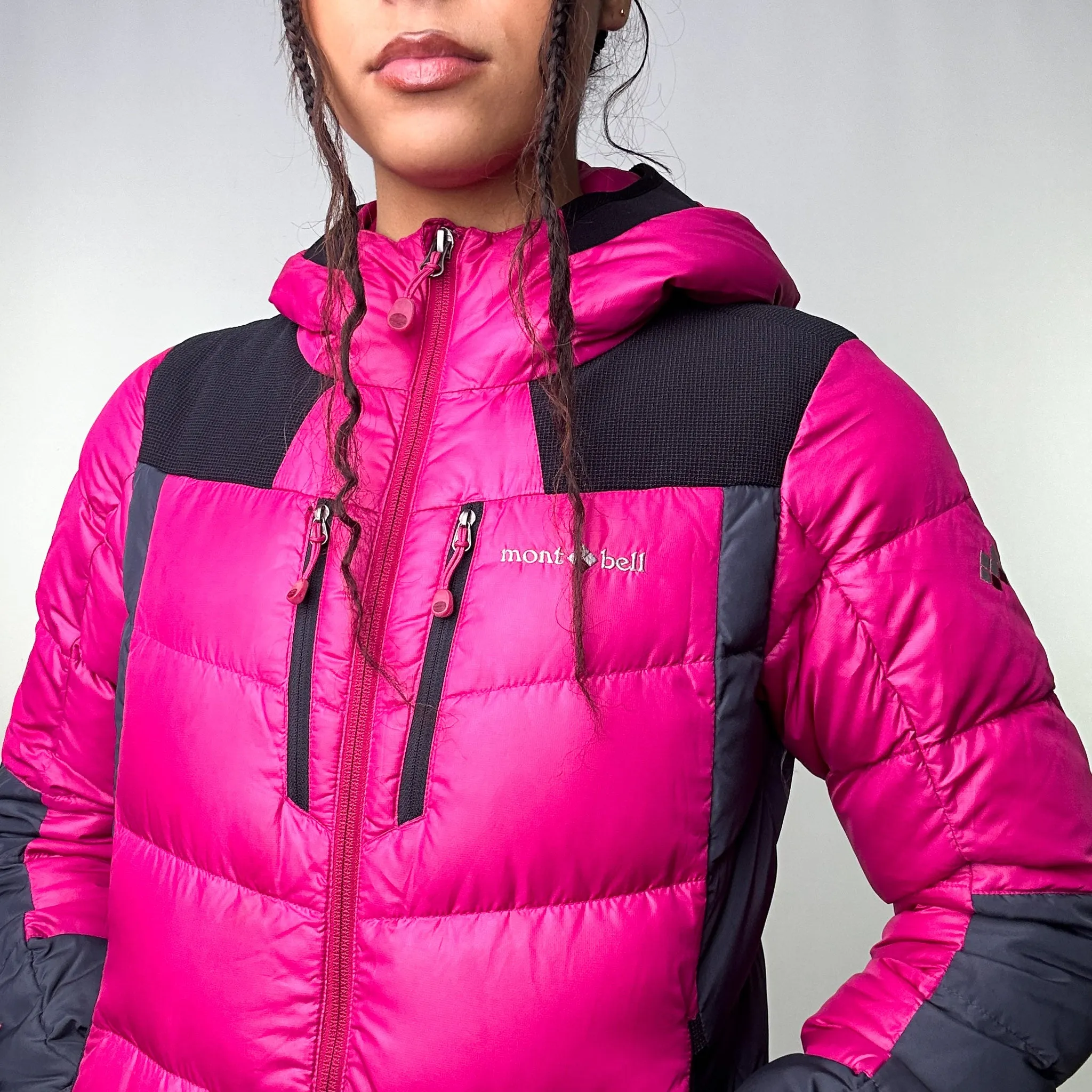 Pink y2ks Mont Bell EX 800 Puffer Jacket Coat (S)