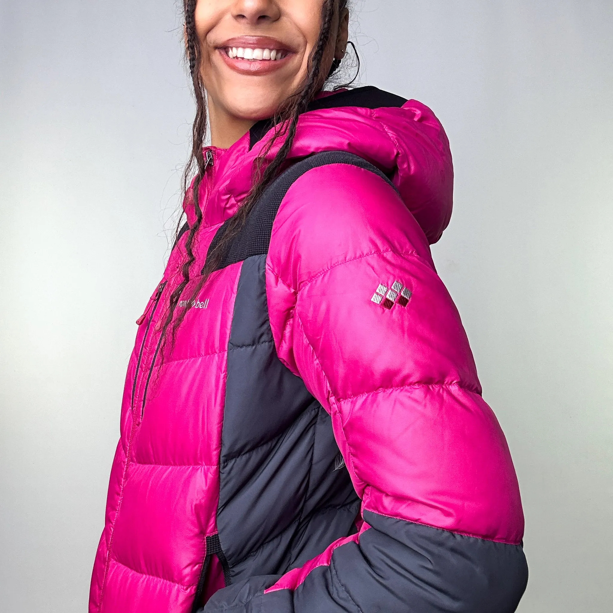 Pink y2ks Mont Bell EX 800 Puffer Jacket Coat (S)