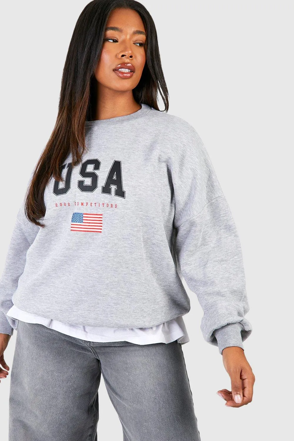 Plus Usa Oversized Sweater