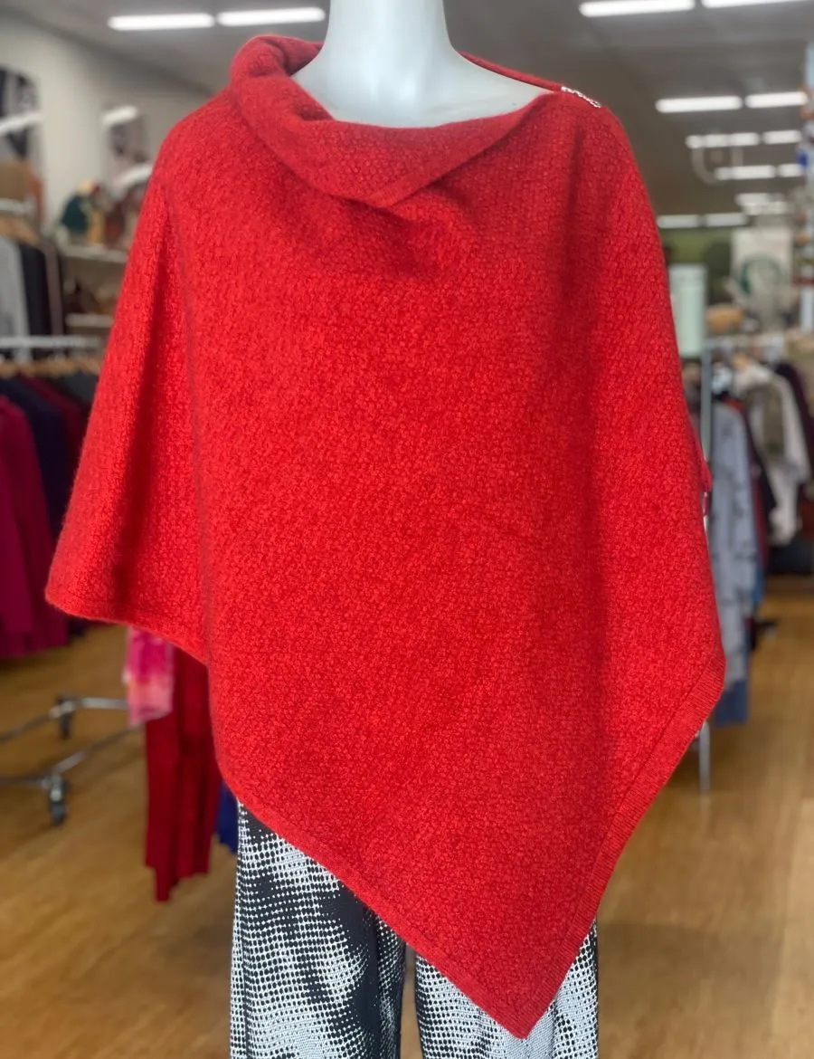 Poncho Zip Possum Merino