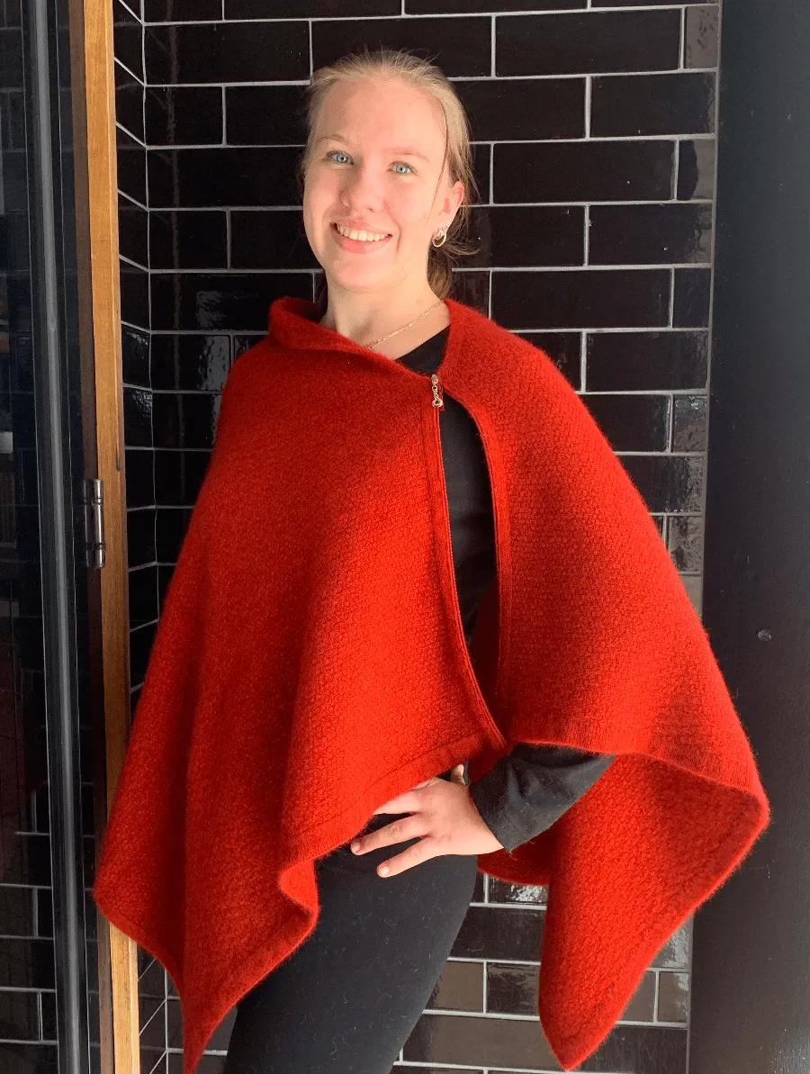 Poncho Zip Possum Merino