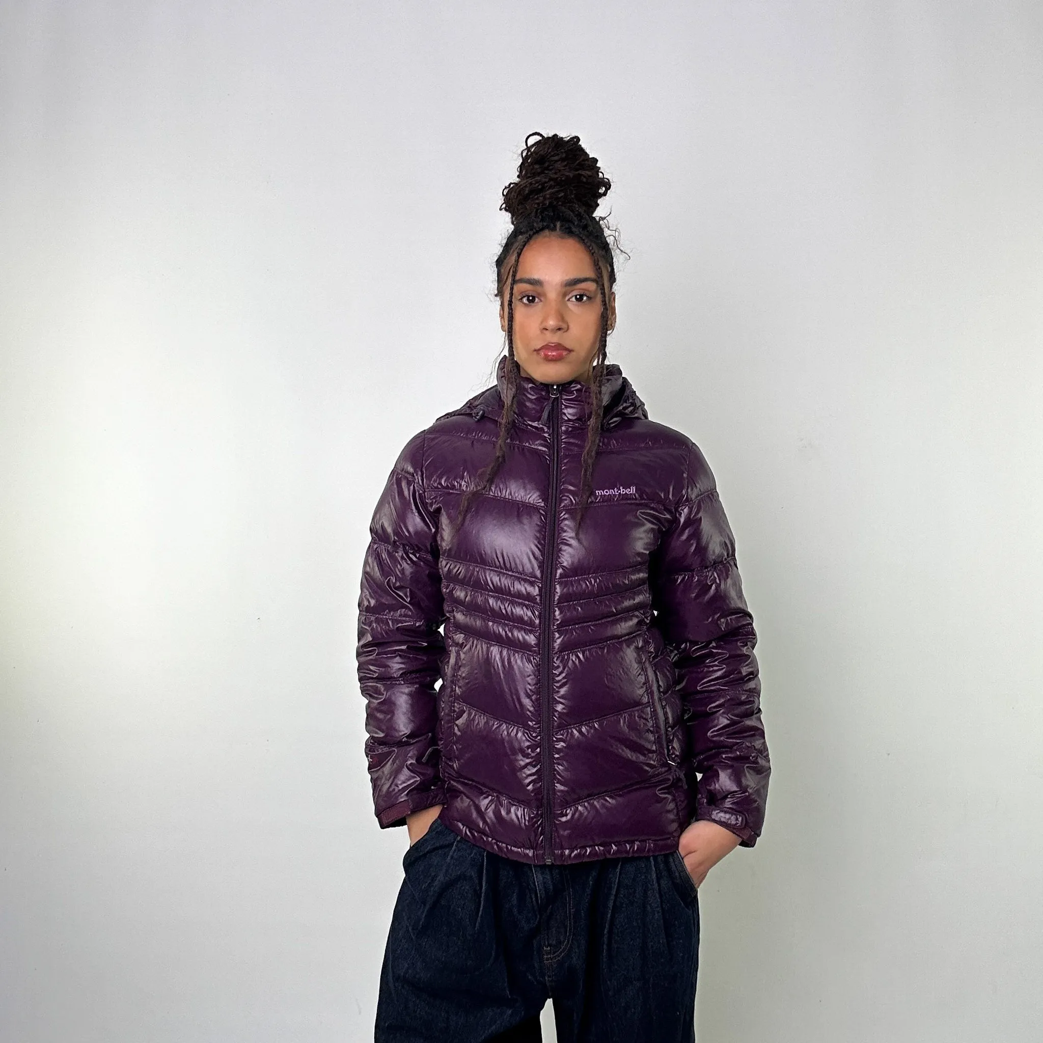 Purple 90s Mont Bell EX 800 Puffer Jacket Coat (L)