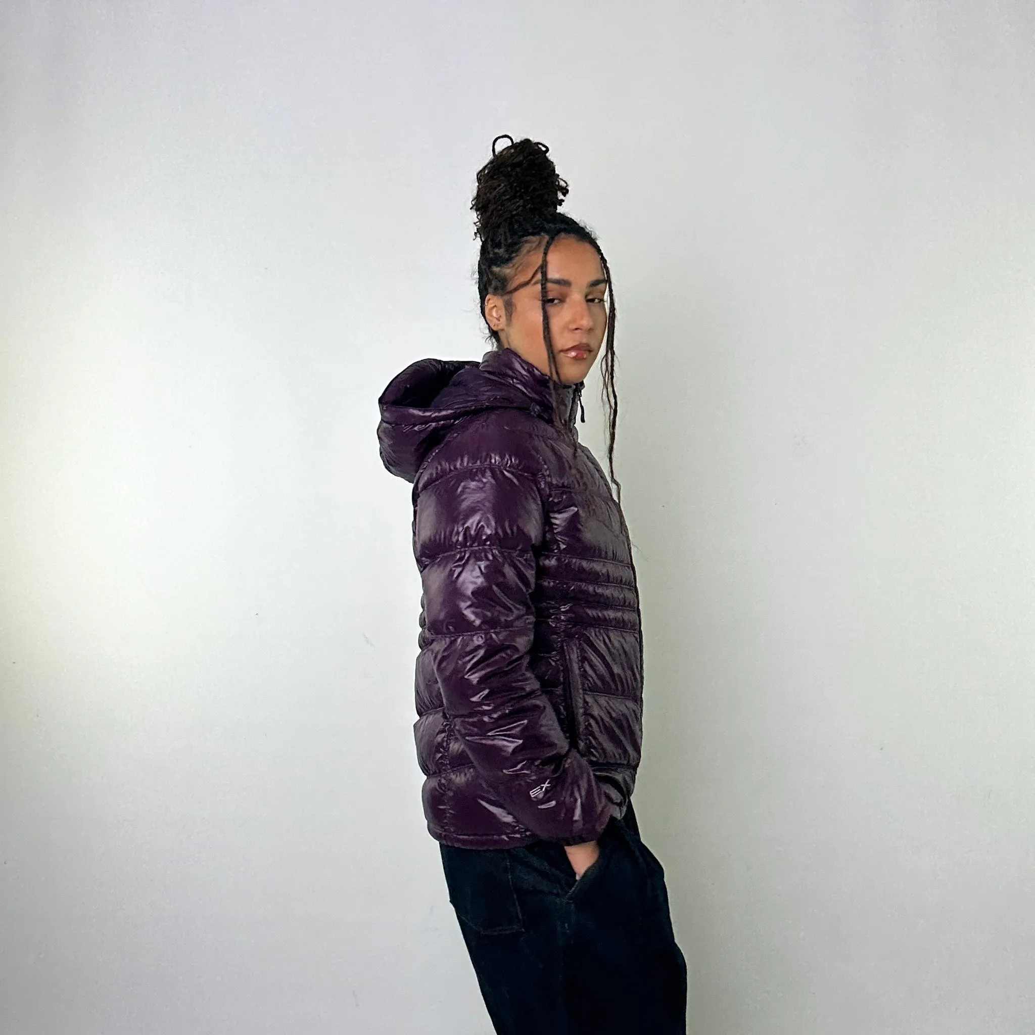 Purple 90s Mont Bell EX 800 Puffer Jacket Coat (L)