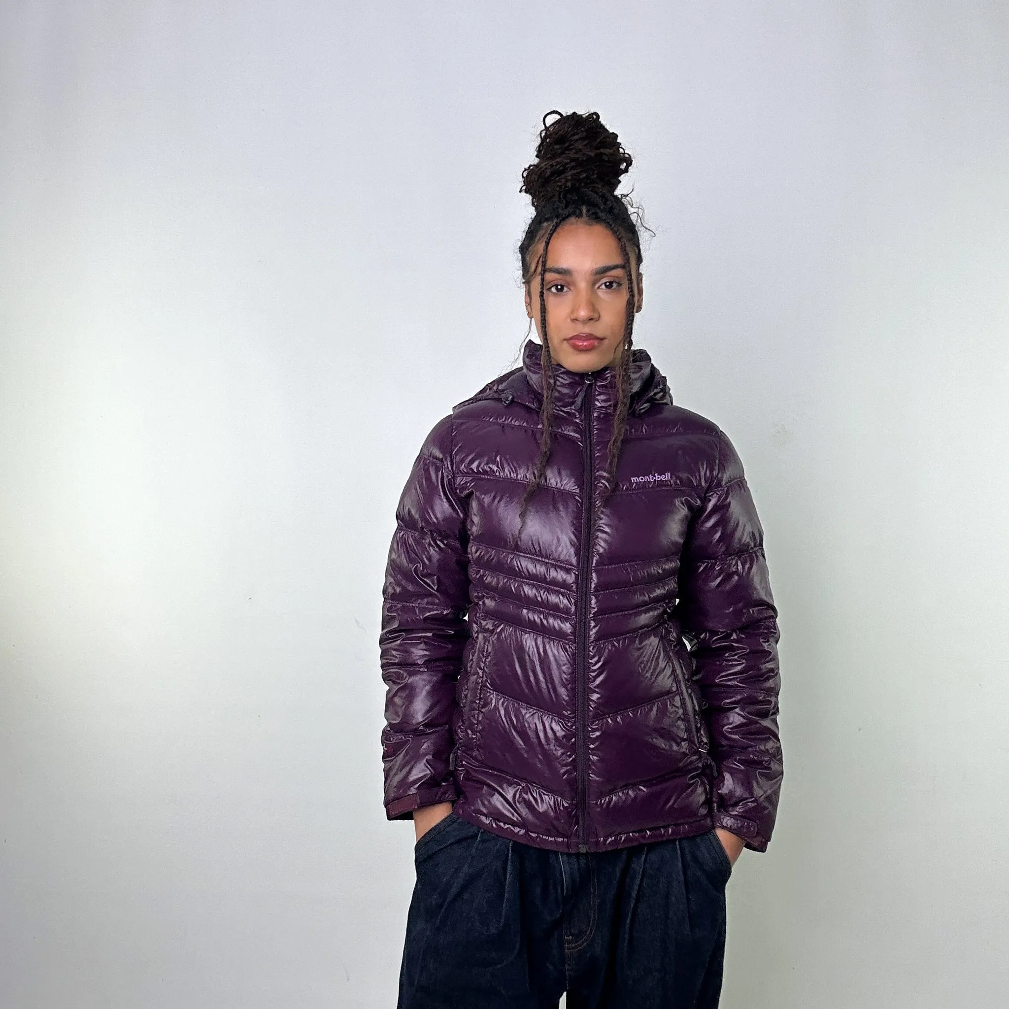 Purple 90s Mont Bell EX 800 Puffer Jacket Coat (L)