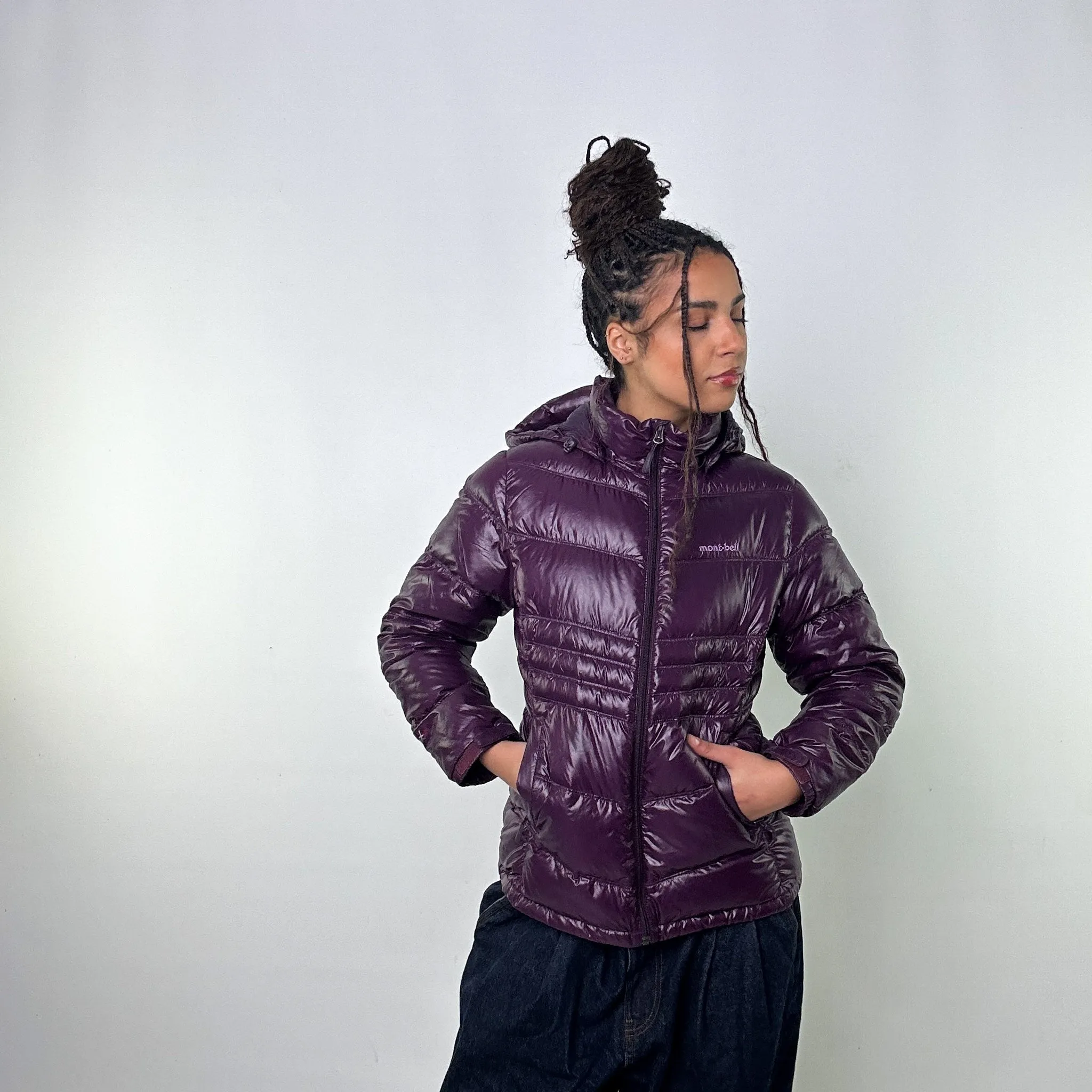 Purple 90s Mont Bell EX 800 Puffer Jacket Coat (L)