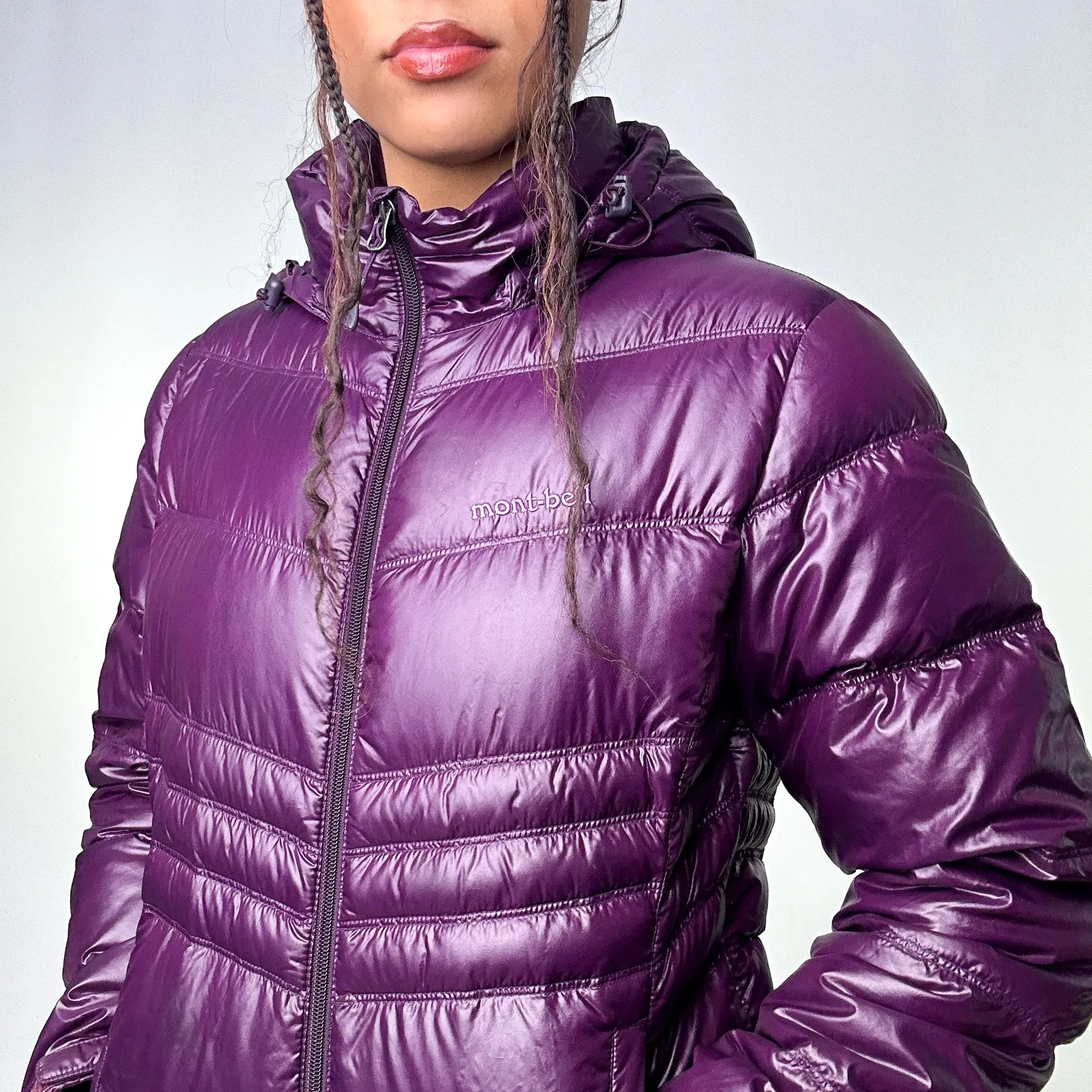 Purple 90s Mont Bell EX 800 Puffer Jacket Coat (L)