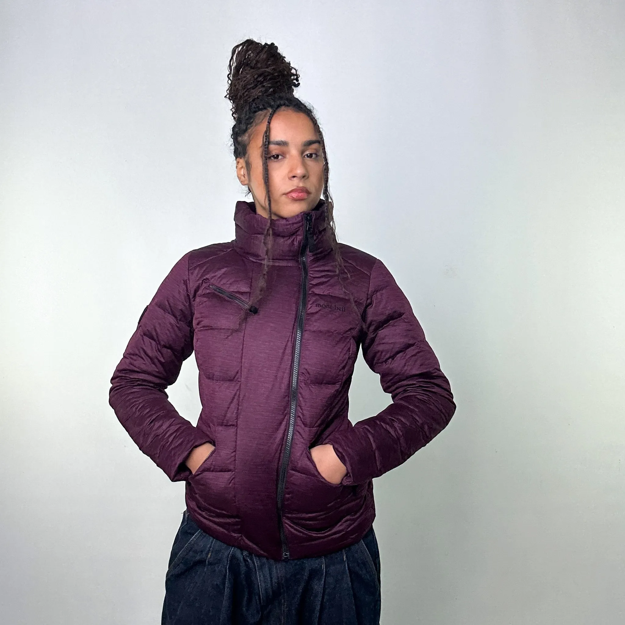 Purple 90s Mont Bell Puffer Jacket Coat (M)