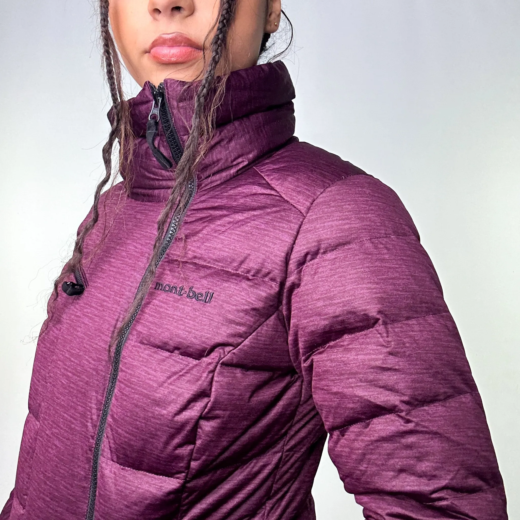 Purple 90s Mont Bell Puffer Jacket Coat (M)