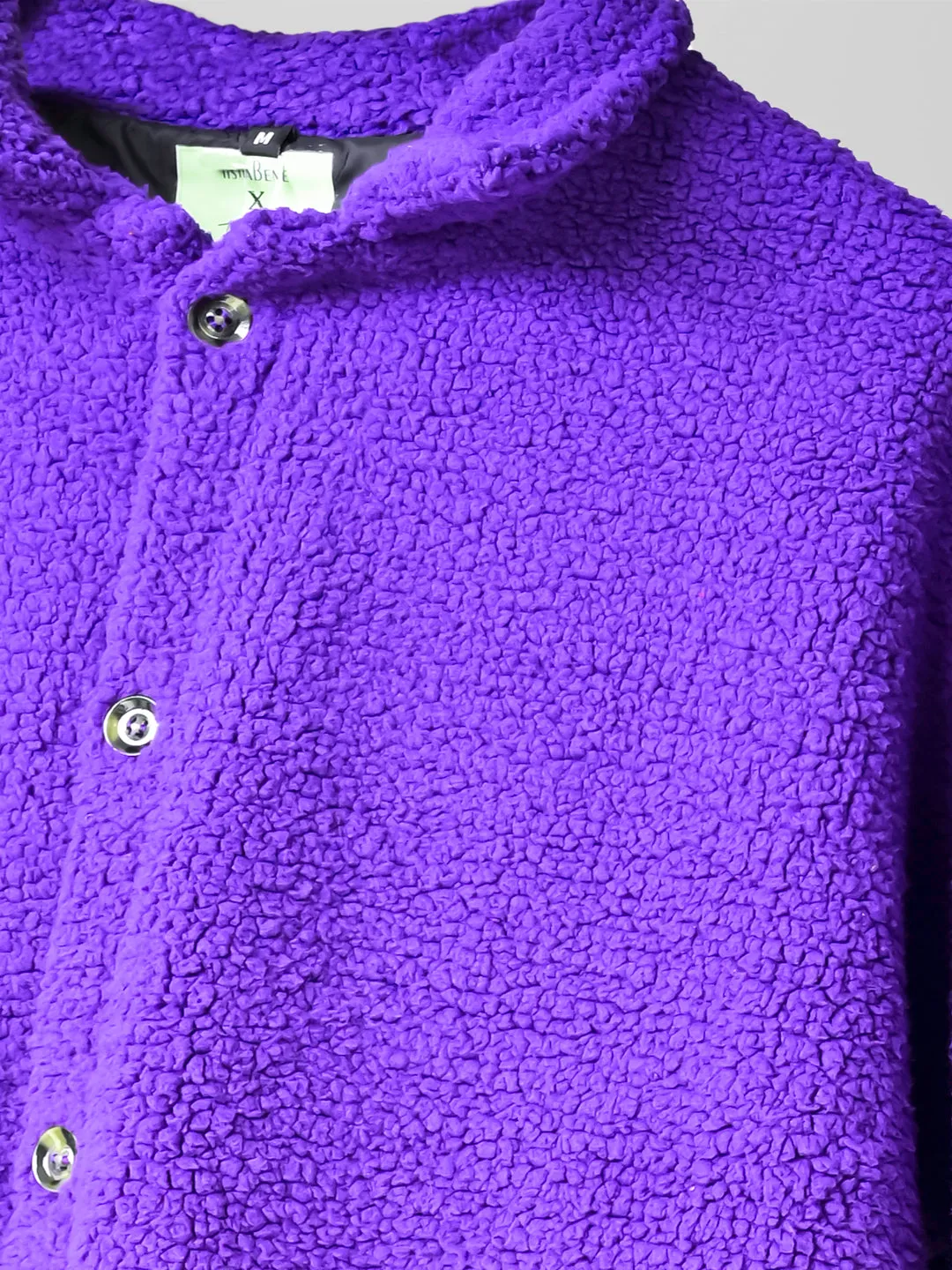 Purple Fleece Sherpa Jacket