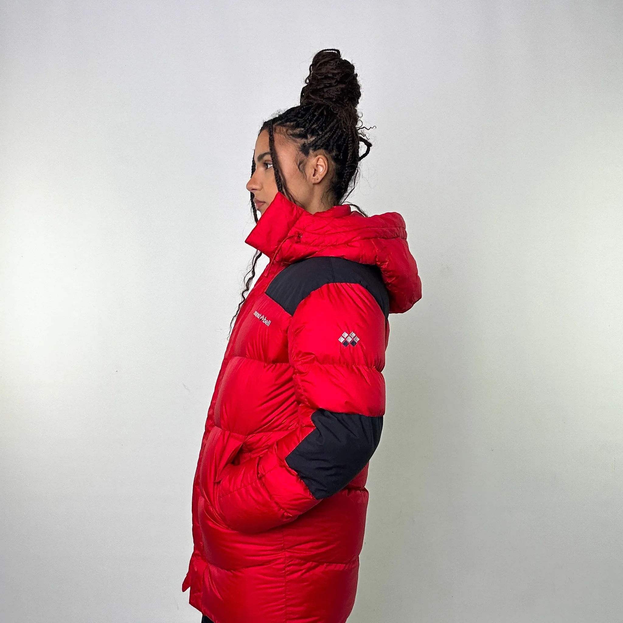 Red 90s Mont Bell EX 800 Puffer Jacket Coat (M)