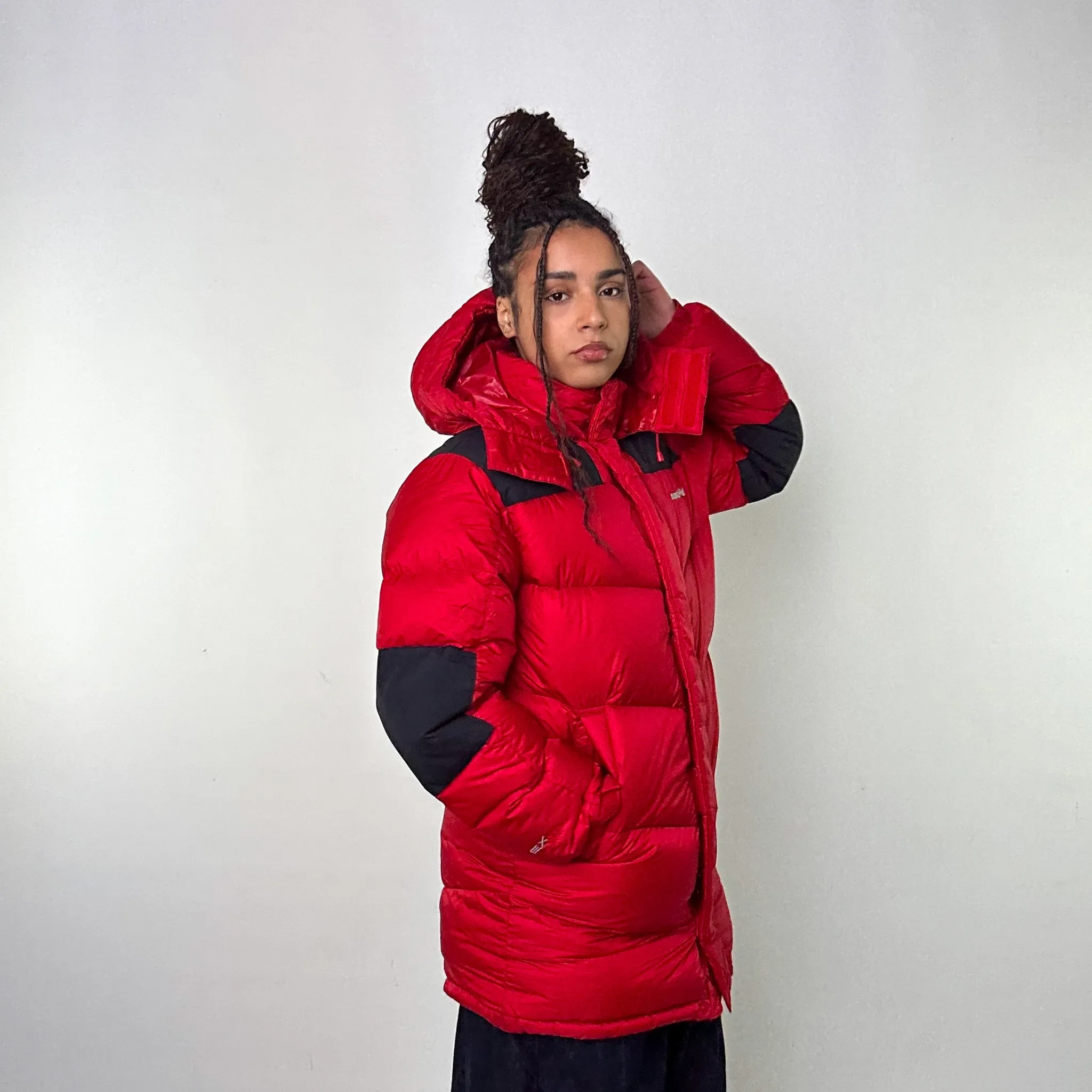 Red 90s Mont Bell EX 800 Puffer Jacket Coat (M)