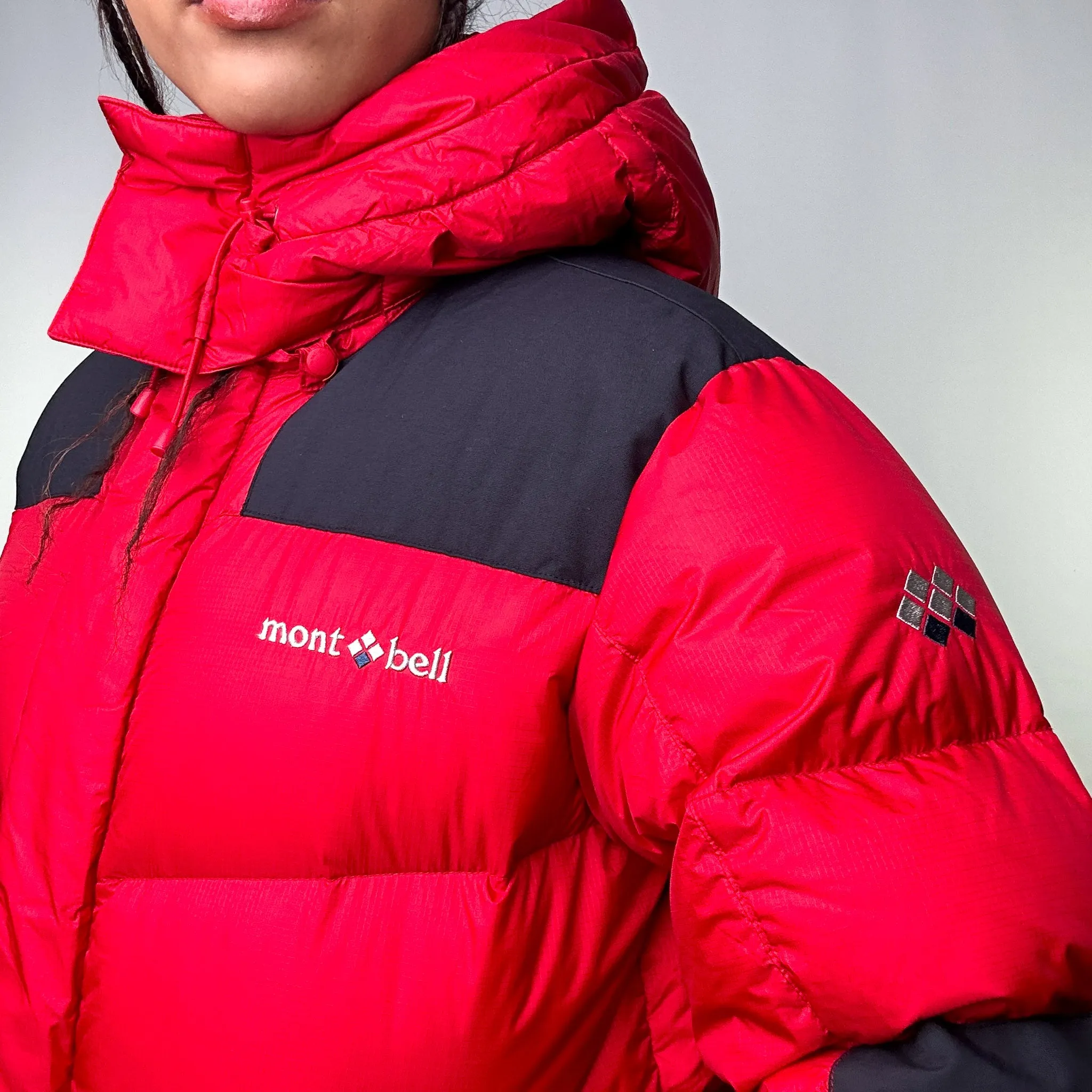 Red 90s Mont Bell EX 800 Puffer Jacket Coat (M)