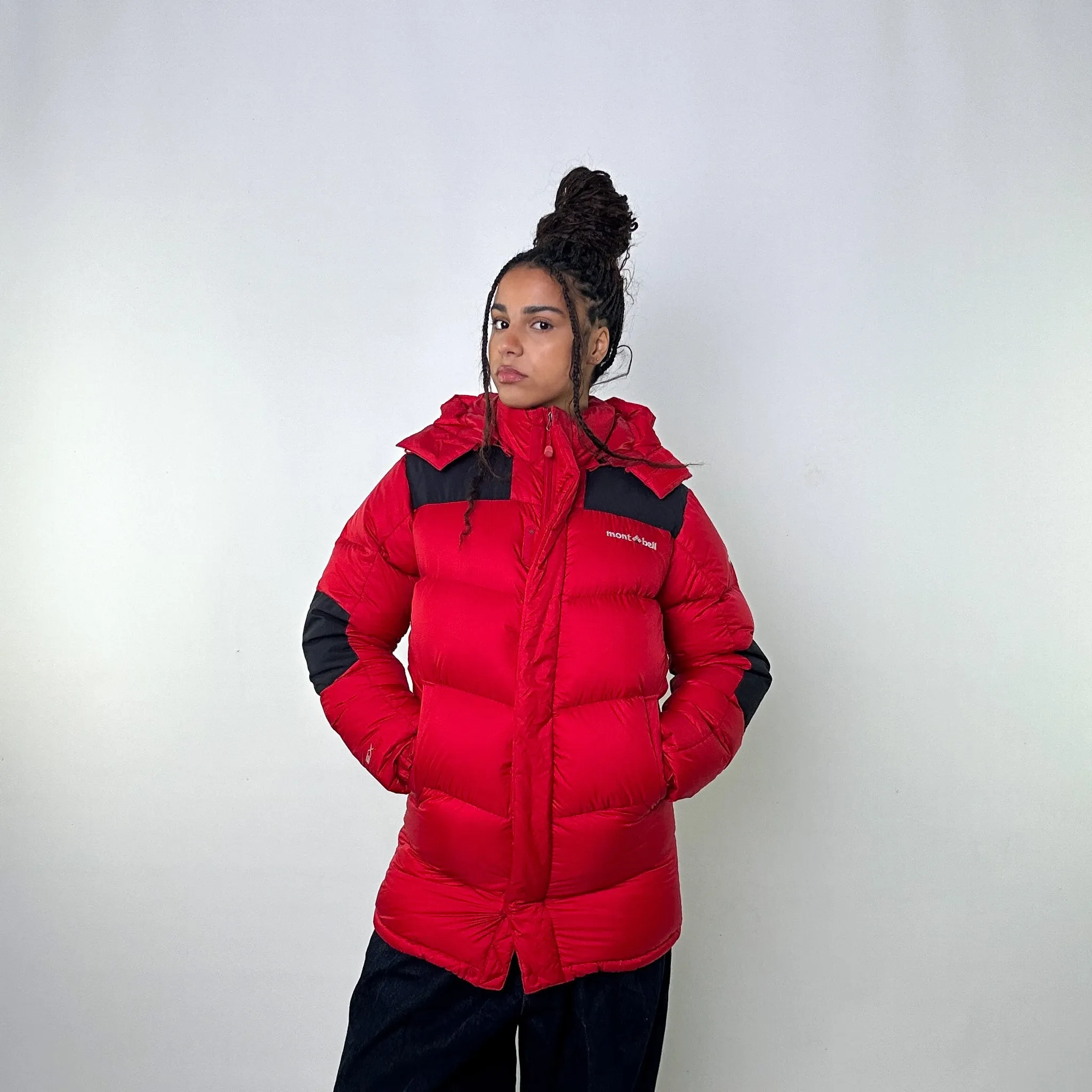 Red 90s Mont Bell EX 800 Puffer Jacket Coat (S)