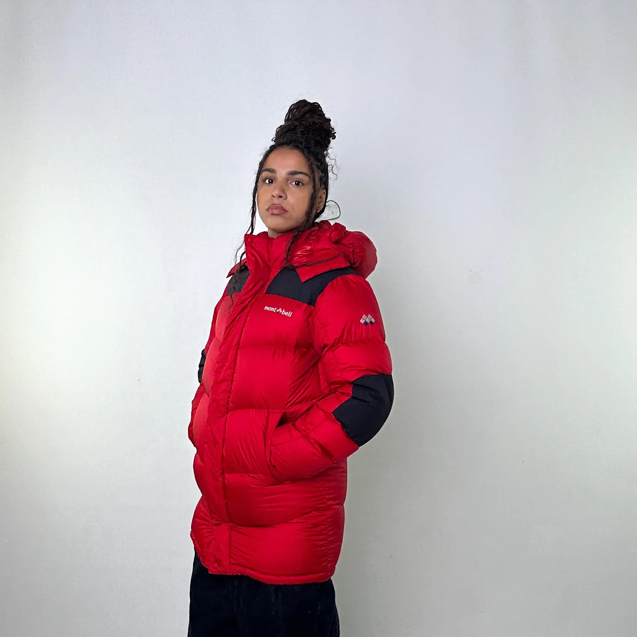 Red 90s Mont Bell EX 800 Puffer Jacket Coat (S)