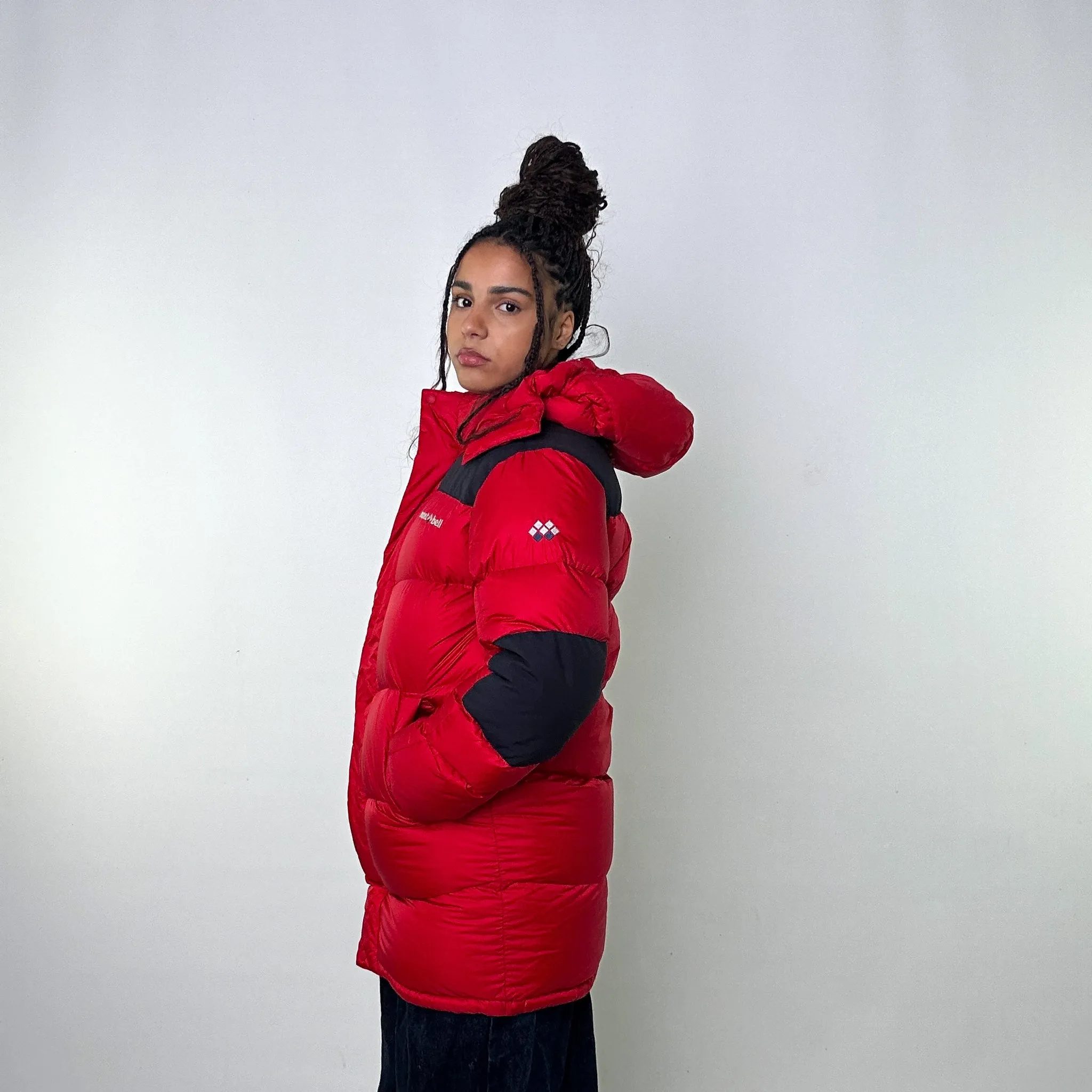 Red 90s Mont Bell EX 800 Puffer Jacket Coat (S)