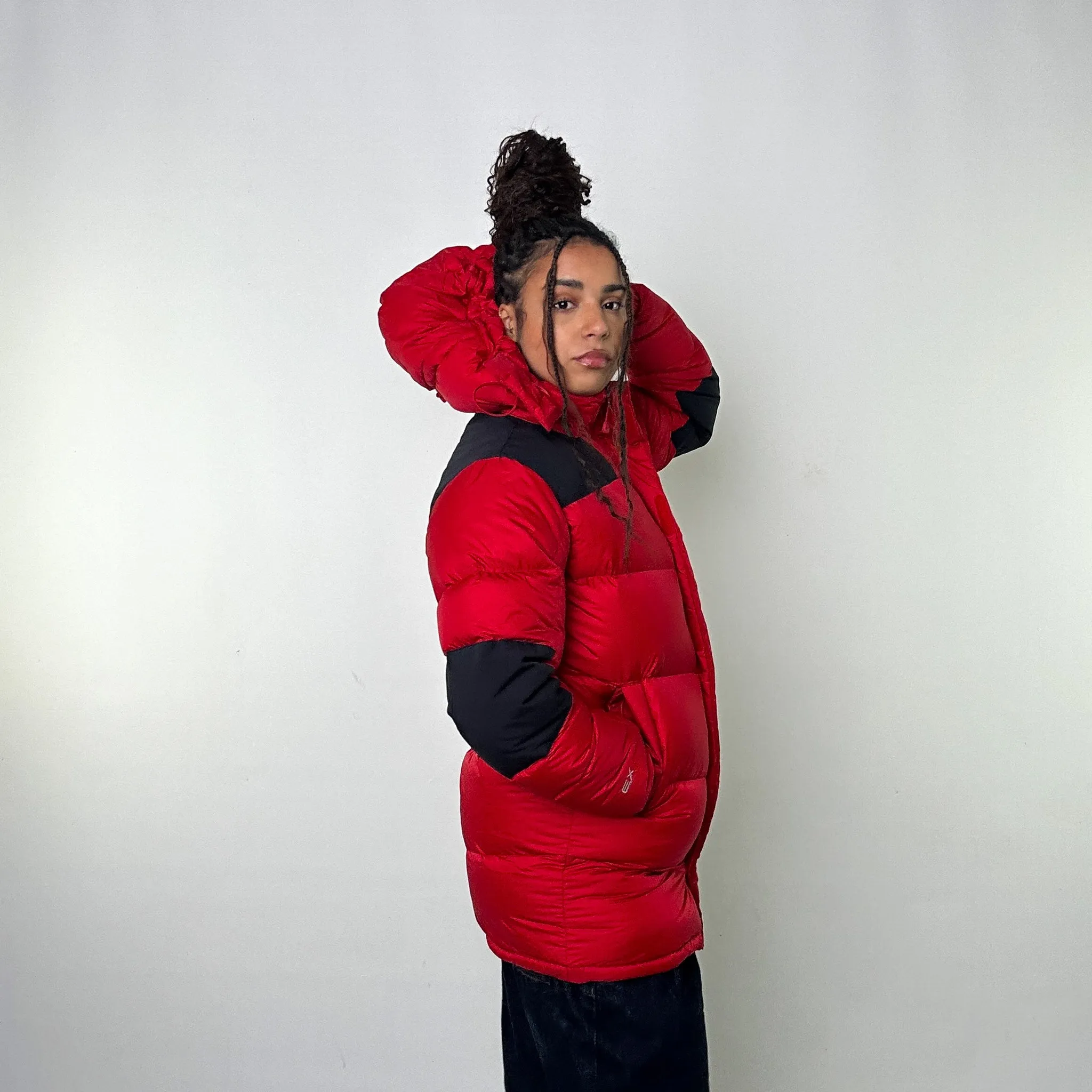 Red 90s Mont Bell EX 800 Puffer Jacket Coat (S)