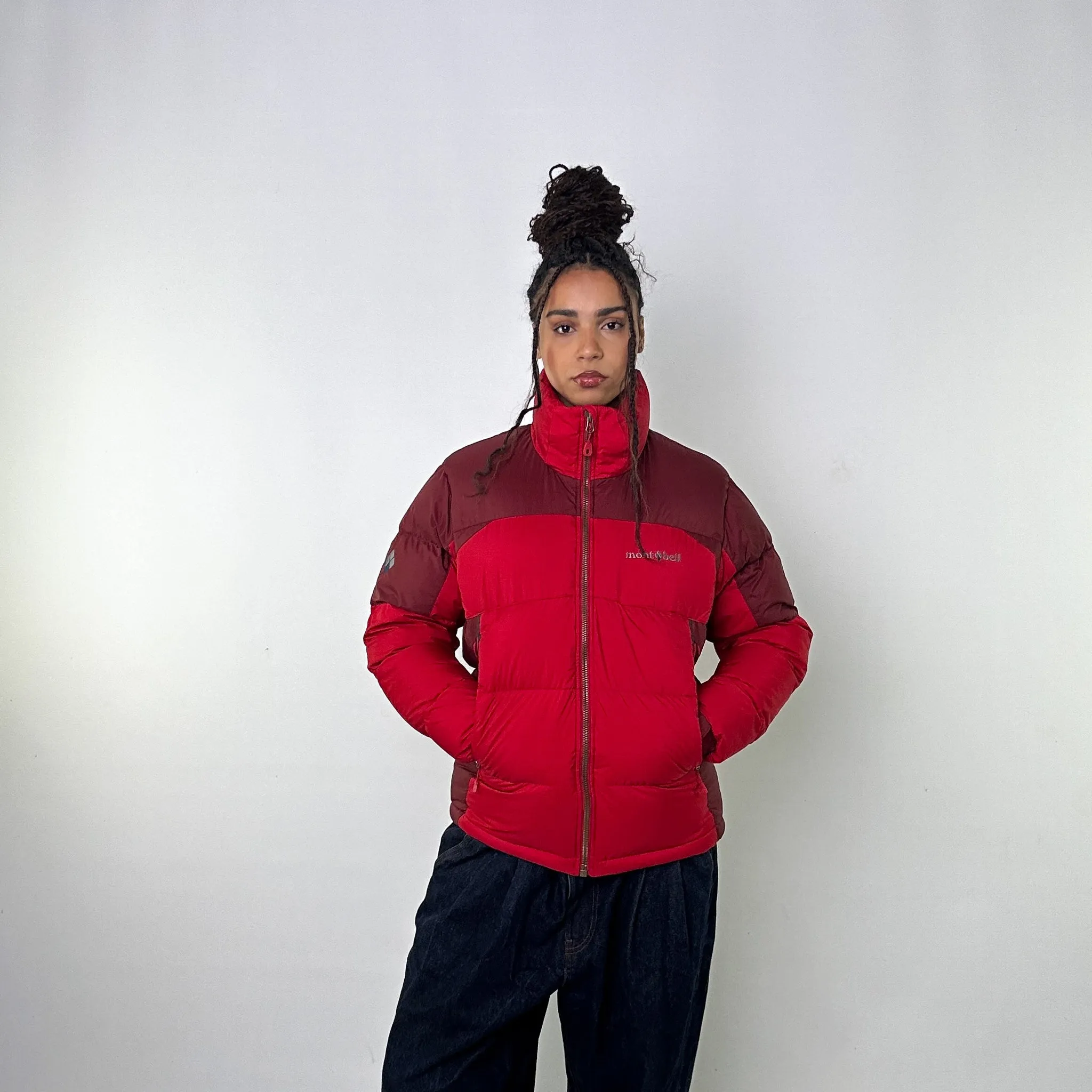 Red 90s Mont Bell Puffer Jacket Coat (M)