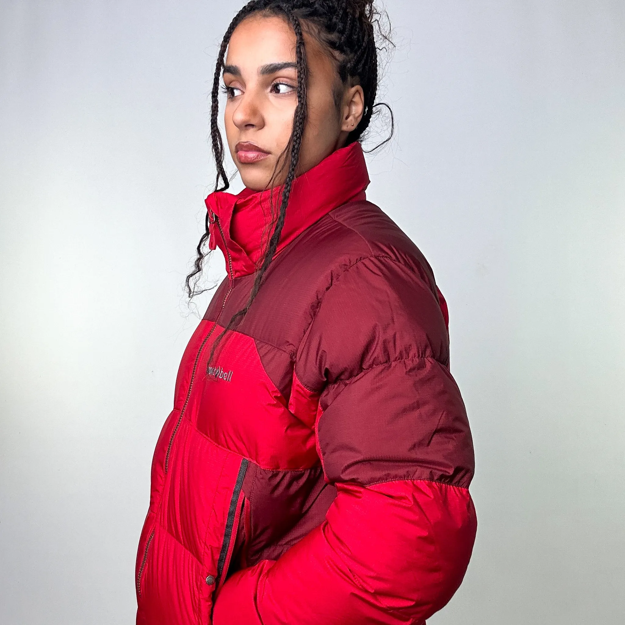 Red 90s Mont Bell Puffer Jacket Coat (M)