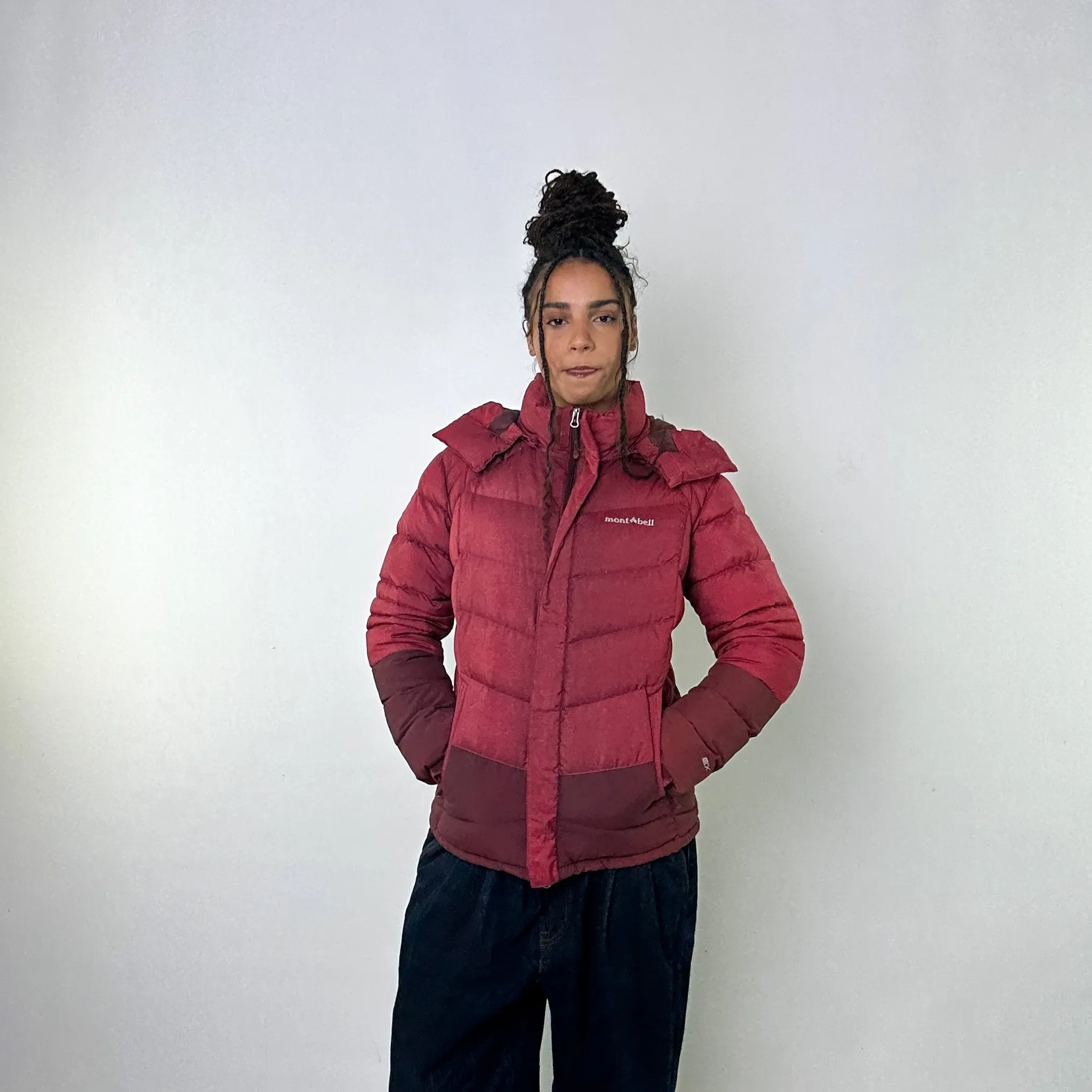 Red y2ks Mont Bell EX 700+ Puffer Jacket Coat (L)