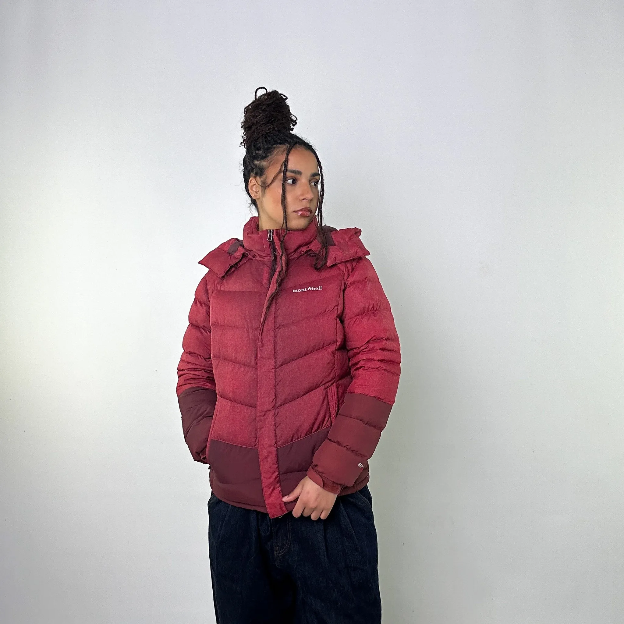 Red y2ks Mont Bell EX 700+ Puffer Jacket Coat (L)