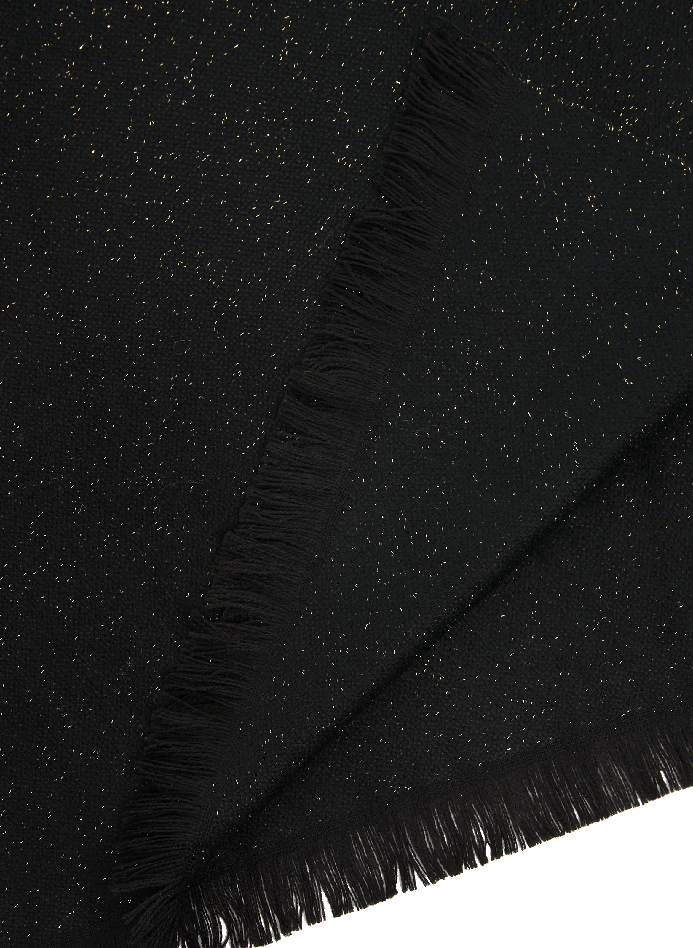 Saison 1865  Scarf with metallic thread details - Black