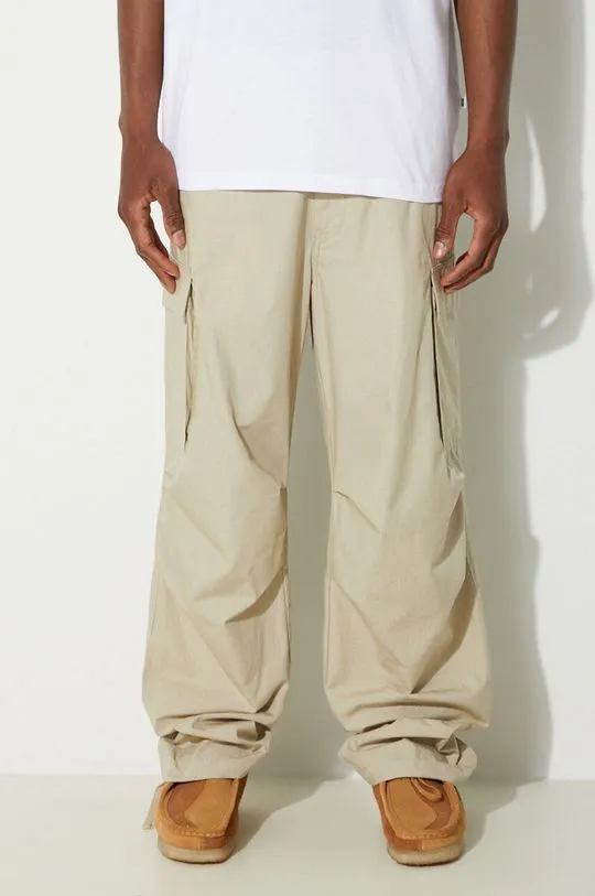 Samsoe Samsoe trousers men's beige color