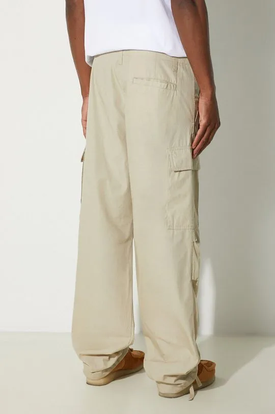 Samsoe Samsoe trousers men's beige color