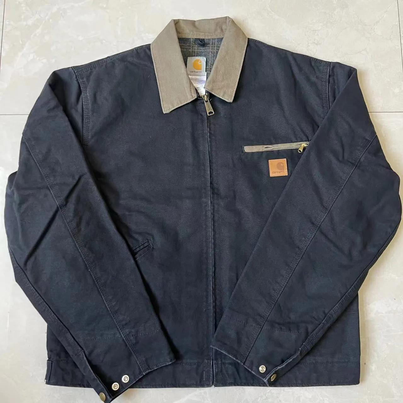 Self-made Carhartt J97 Detroit Jacket Vintage Canvas J22 Cleanfit Cotton Coat