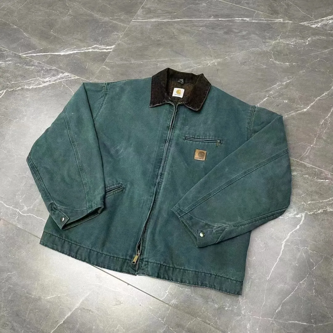 Self-made Carhartt J97 Detroit Jacket Vintage Canvas J22 Cleanfit Cotton Coat