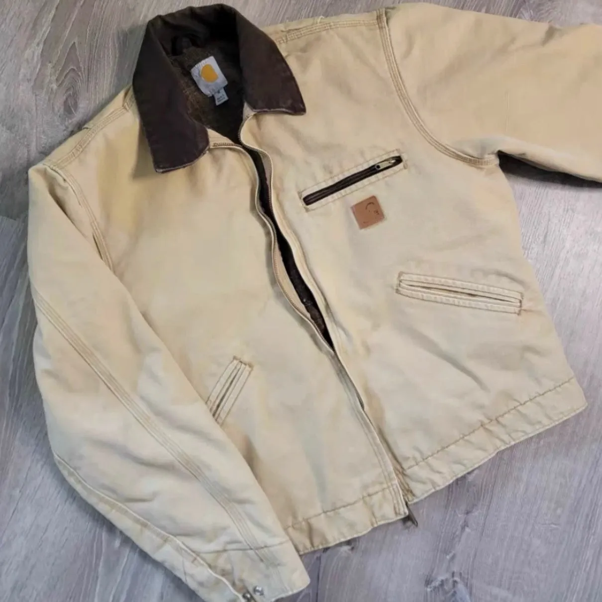 Self-made Carhartt J97 Detroit Jacket Vintage Canvas J22 Cleanfit Cotton Coat