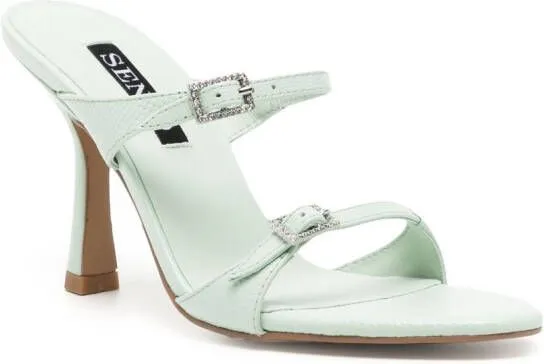 Senso Kira 90mm open-toe sandals Green