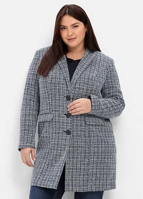 Sheego Tailored Check Blazer Coat | Grattan